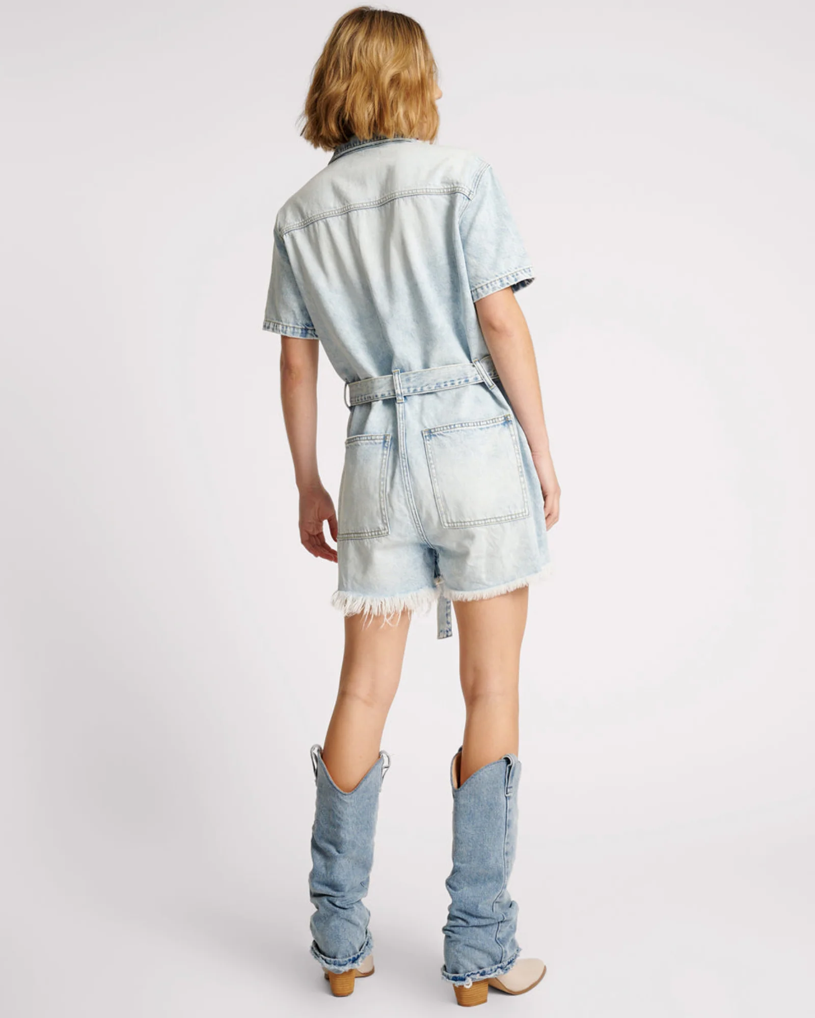 Night Movers Denim Jumpsuit - Depeche Blue - Image 4