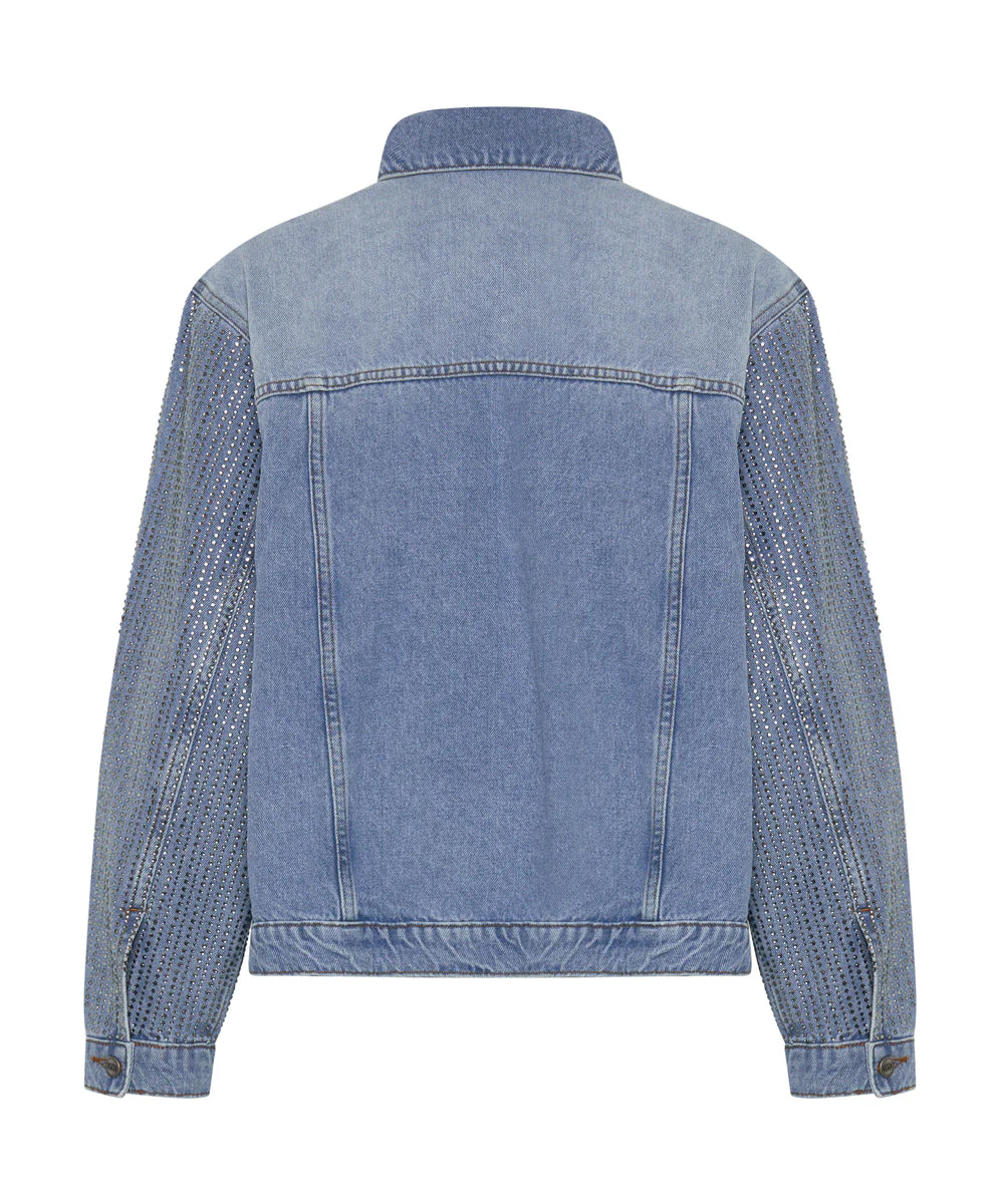 Desert Jewel Denim Trucker Jacket - Vintage Blue - Image 7