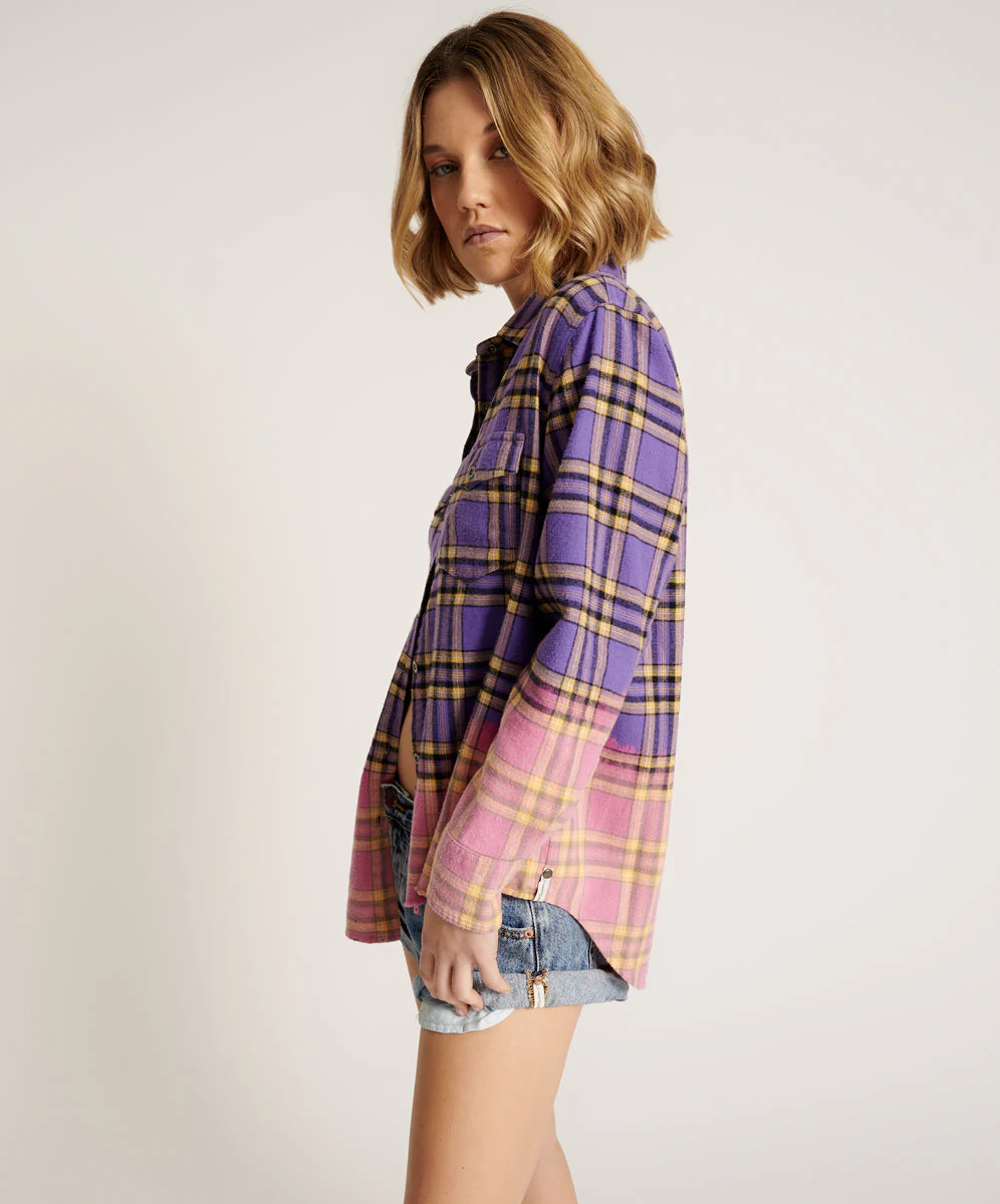 DIP DYE FLANNEL LIBERTY SHIRT - Image 3
