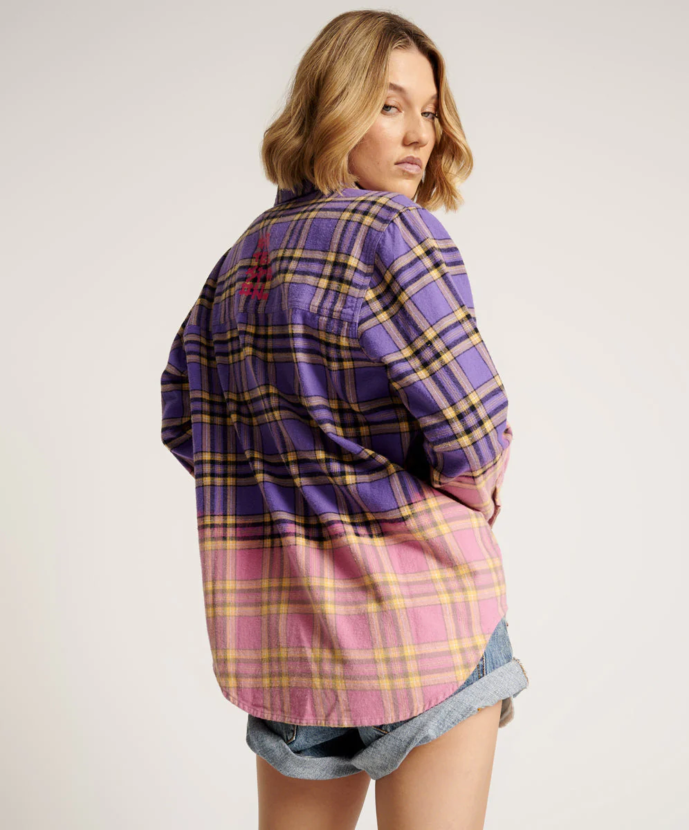 DIP DYE FLANNEL LIBERTY SHIRT - Image 5