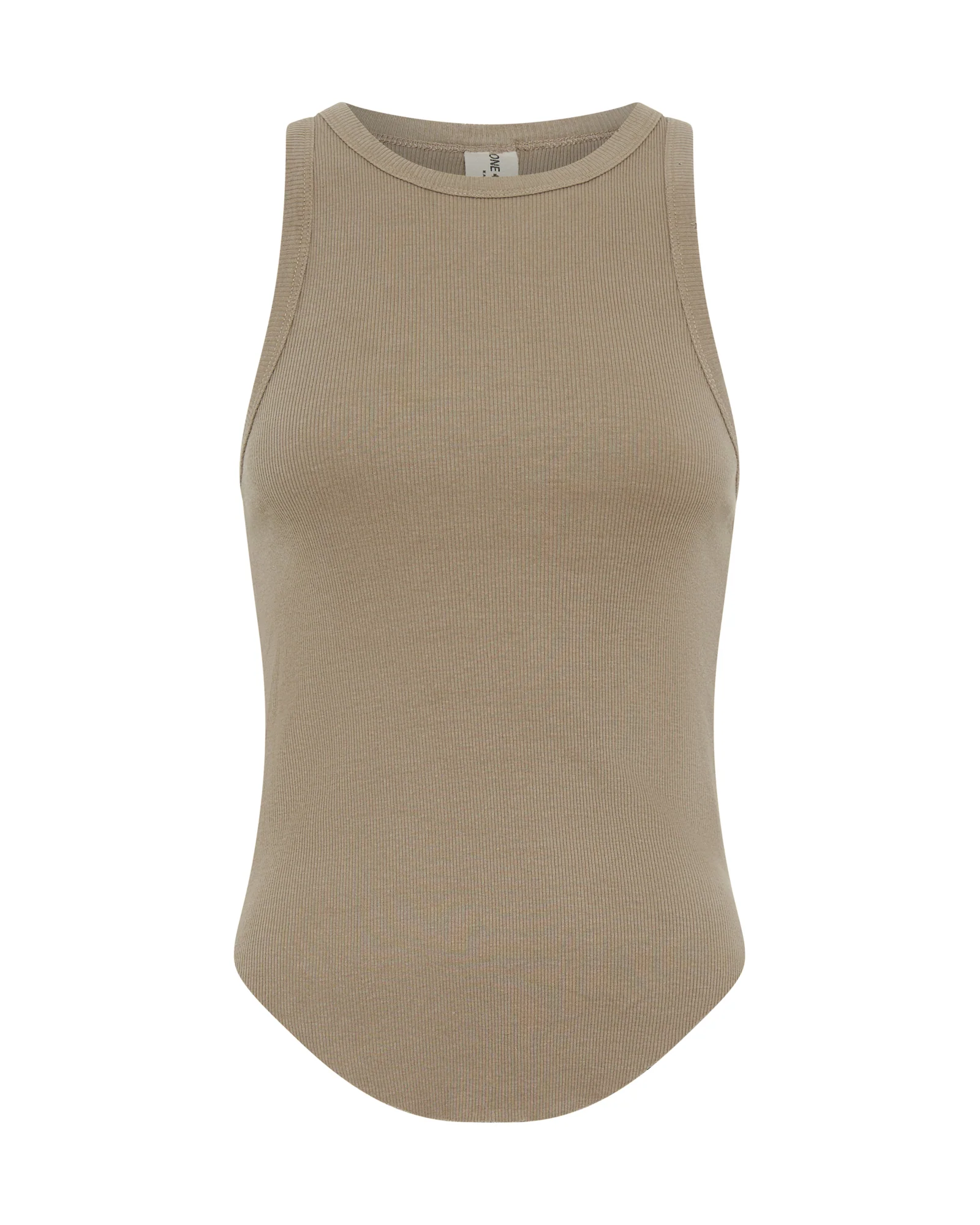 Distressed Ramone Rib Tank - Sand - Image 6