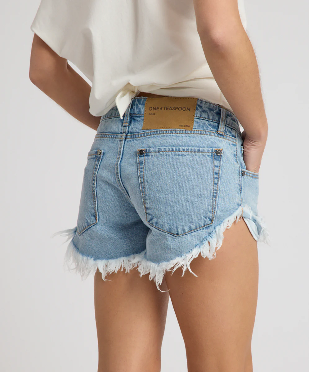 Dukes Low Waist Denim Short - Riviera Blue - Image 6