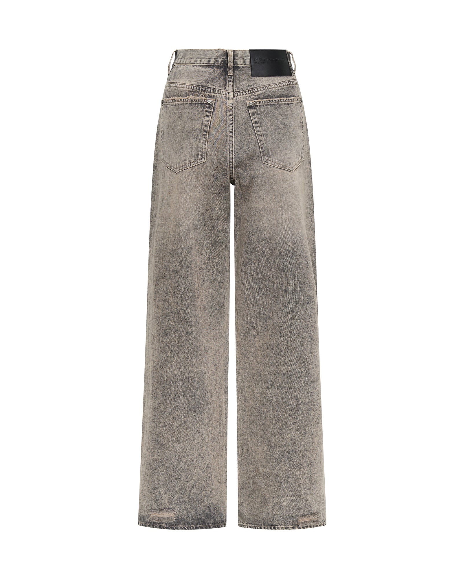 Jackson Mid Waist Wide Leg Denim Jeans - Dusty Smoke - Image 7