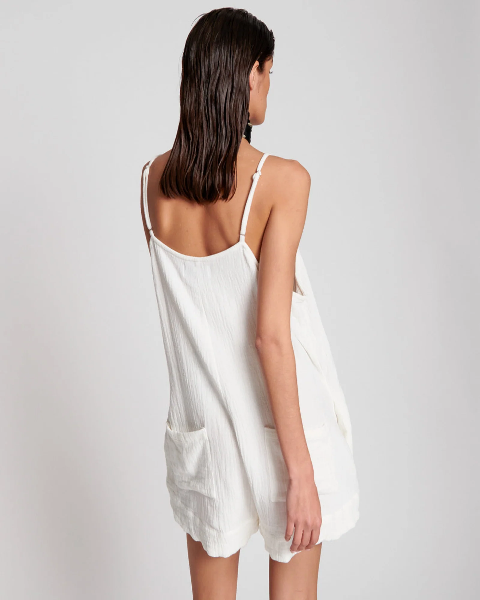 EMBROIDERD FISHERMAN CLOTH ISLAND PLAYSUIT - Image 4