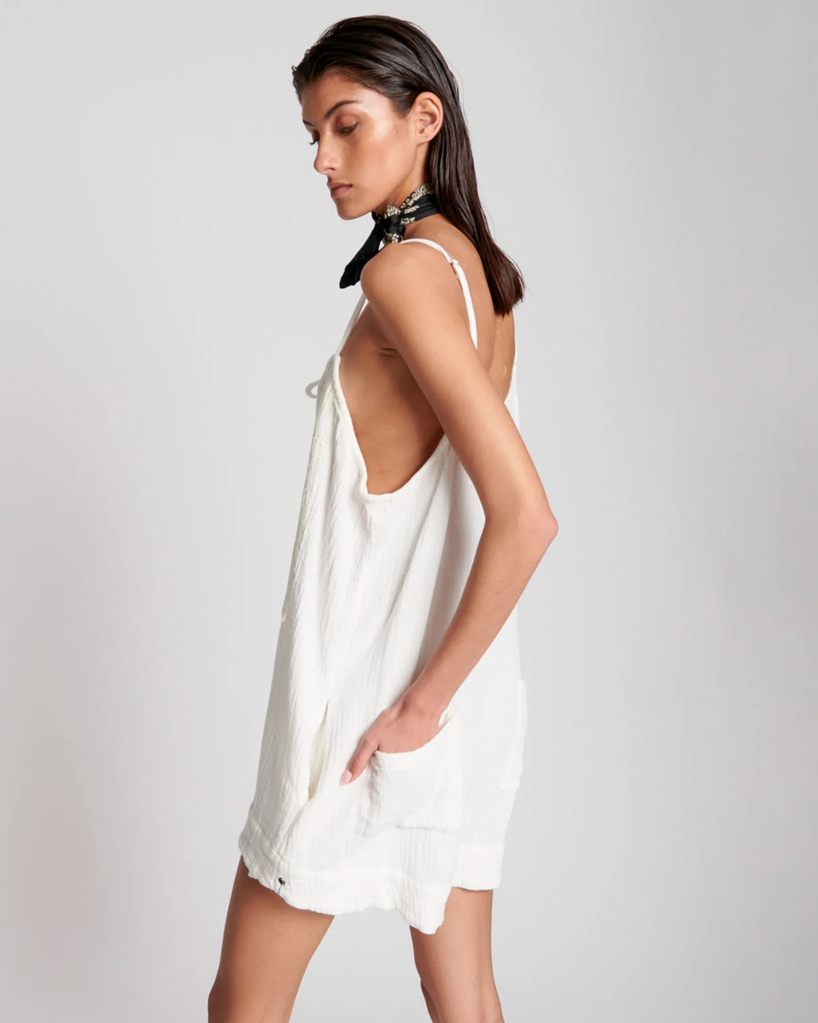 EMBROIDERD FISHERMAN CLOTH ISLAND PLAYSUIT - Image 5
