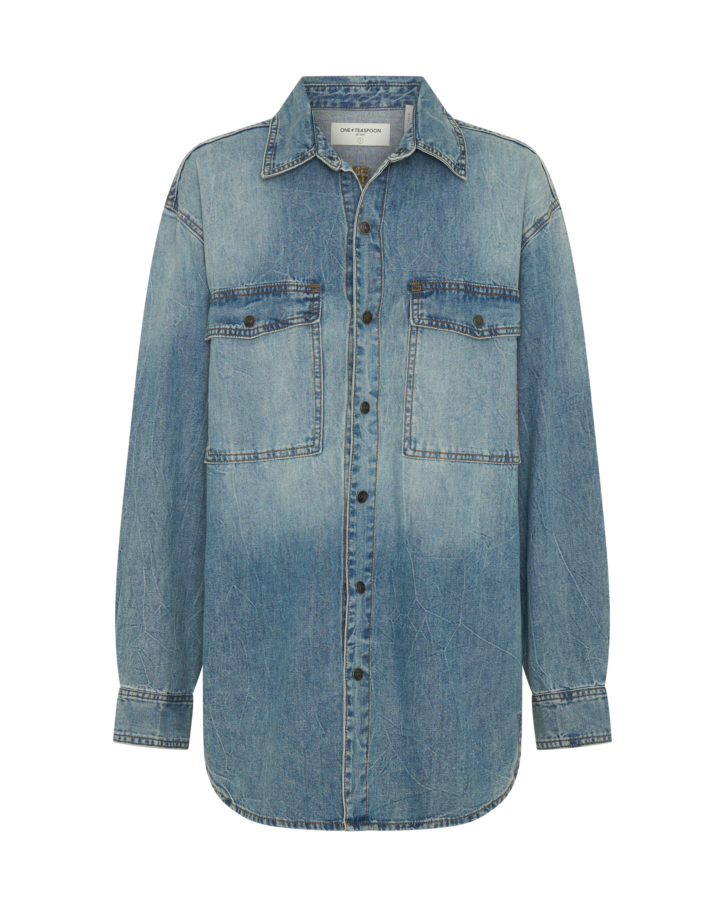 Essential Denim Shirt - Blue Crush - Image 12