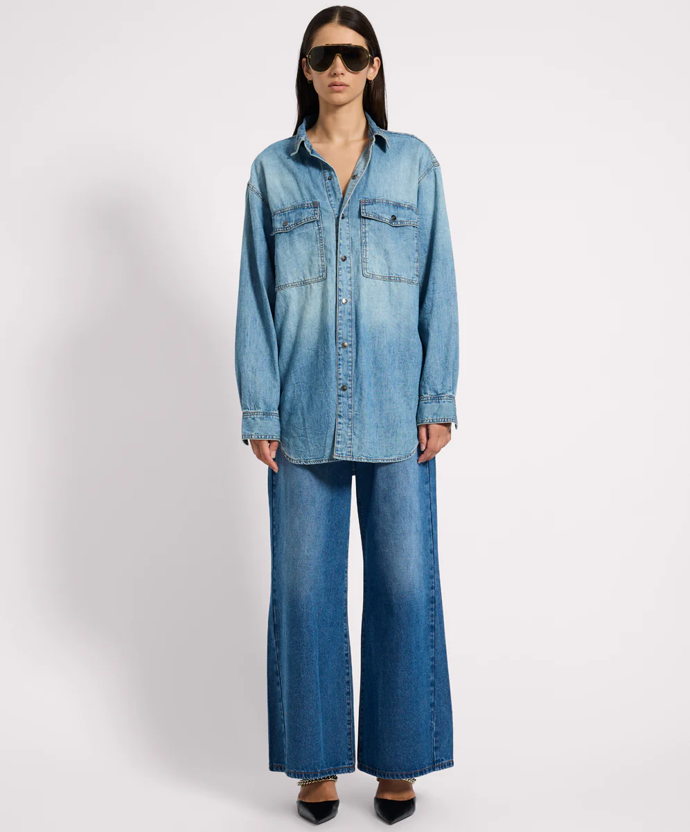 Essential Denim Shirt - Blue Crush - Image 3