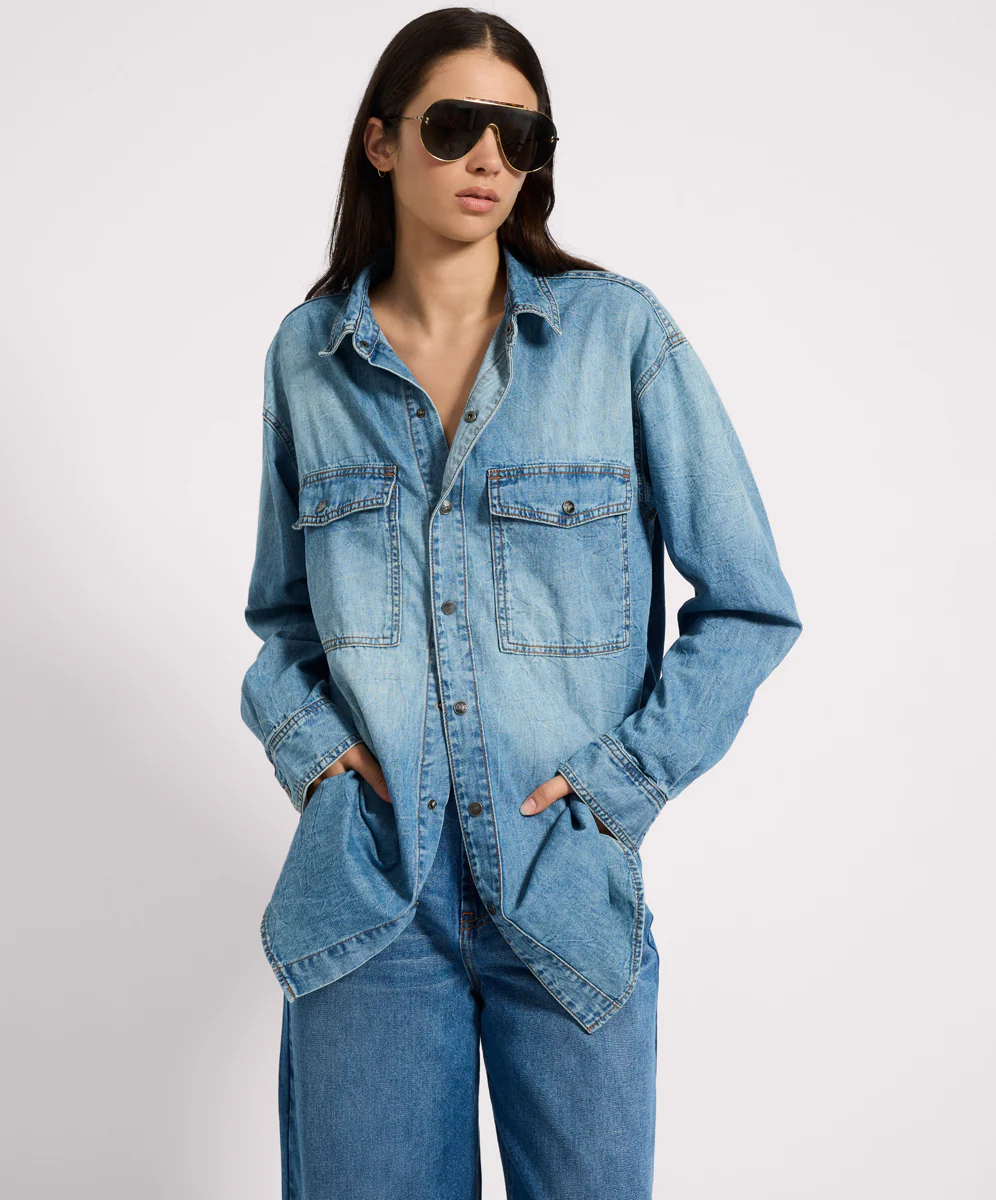 Essential Denim Shirt - Blue Crush - Image 4