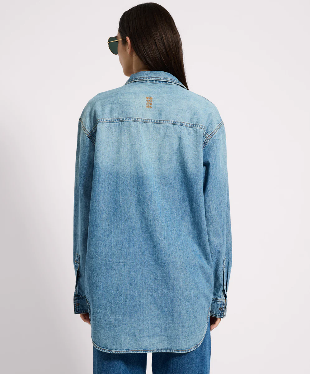 Essential Denim Shirt - Blue Crush - Image 6