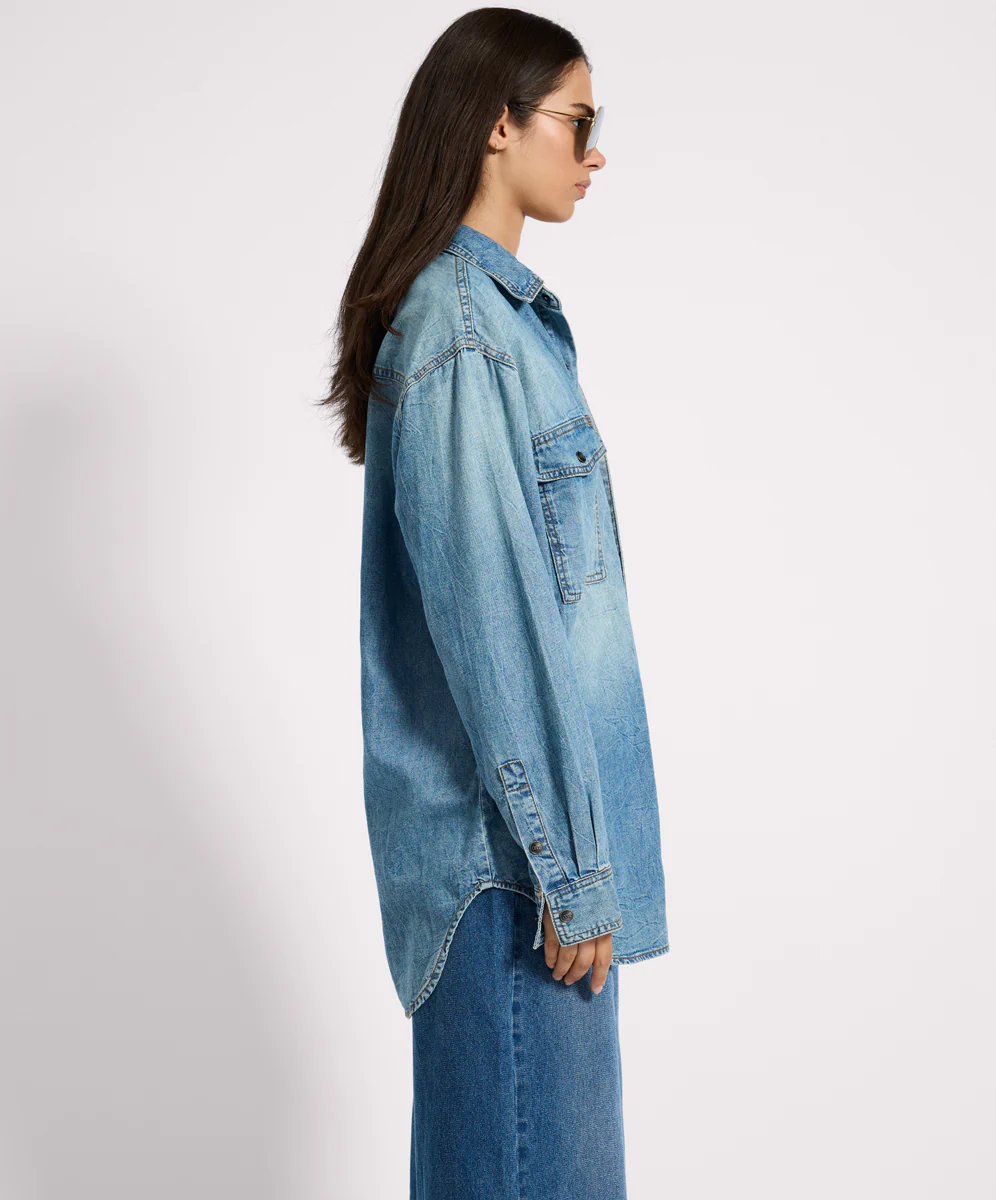 Essential Denim Shirt - Blue Crush - Image 7