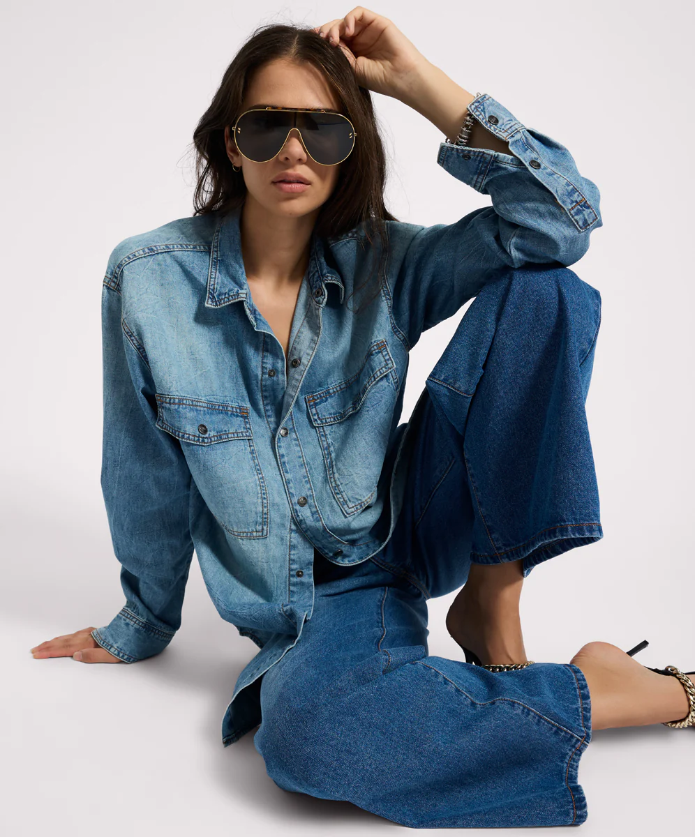 Essential Denim Shirt - Blue Crush - Image 8
