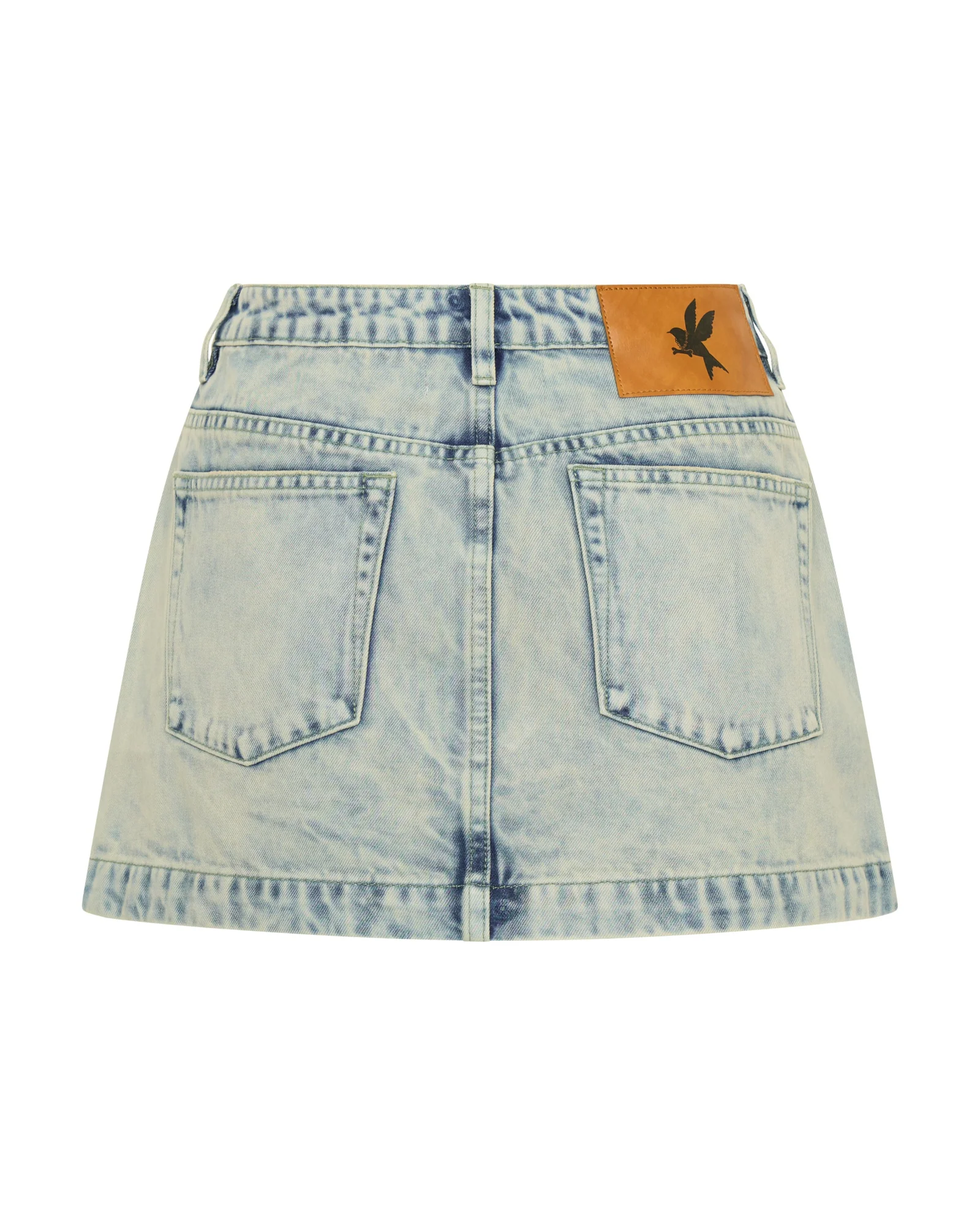 Fiasco Low Waist Utility Micro Mini Denim Skirt - Ambrosia Blue - Image 10