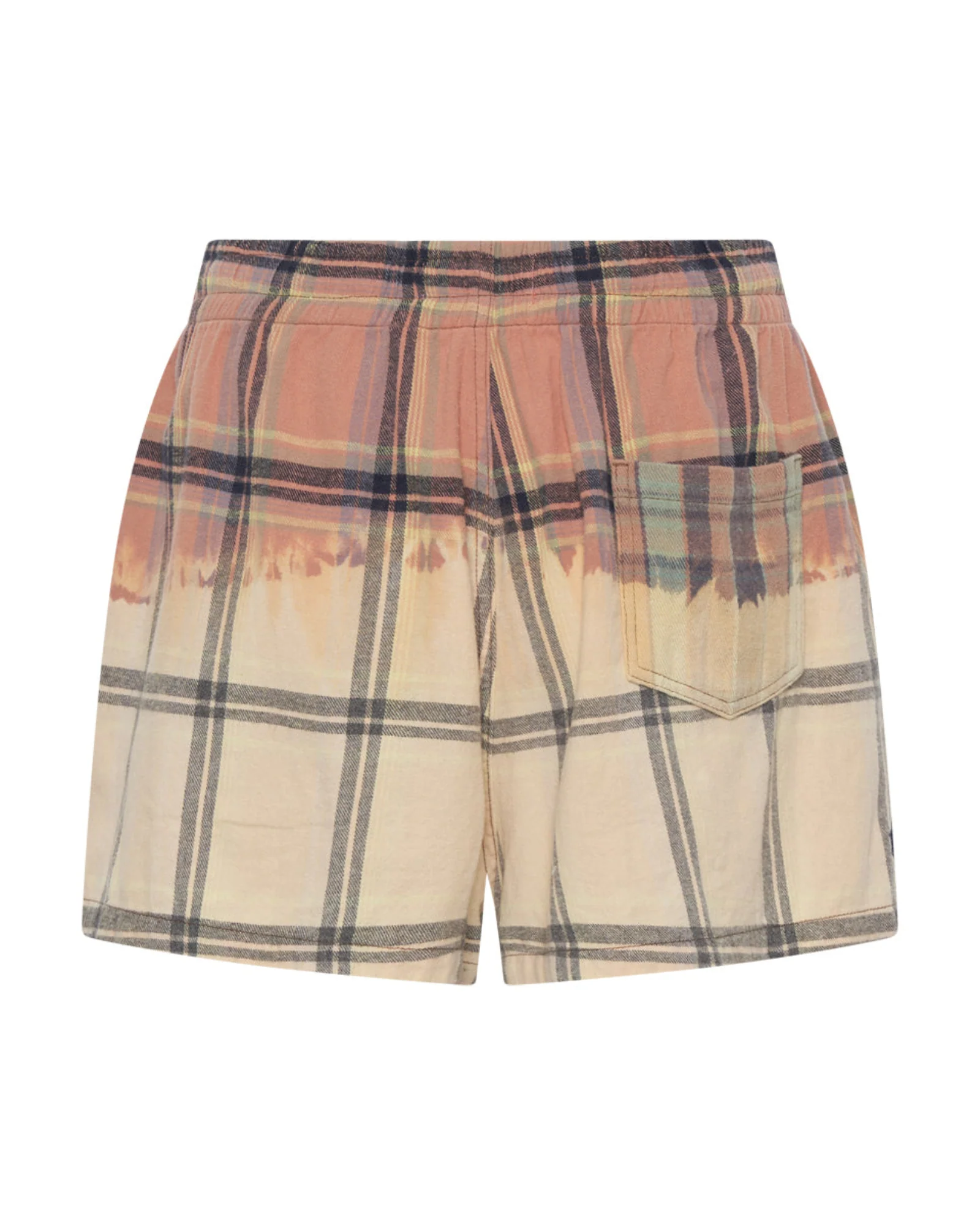 Flannel Studded Boxer Shorts - Peach - Image 9