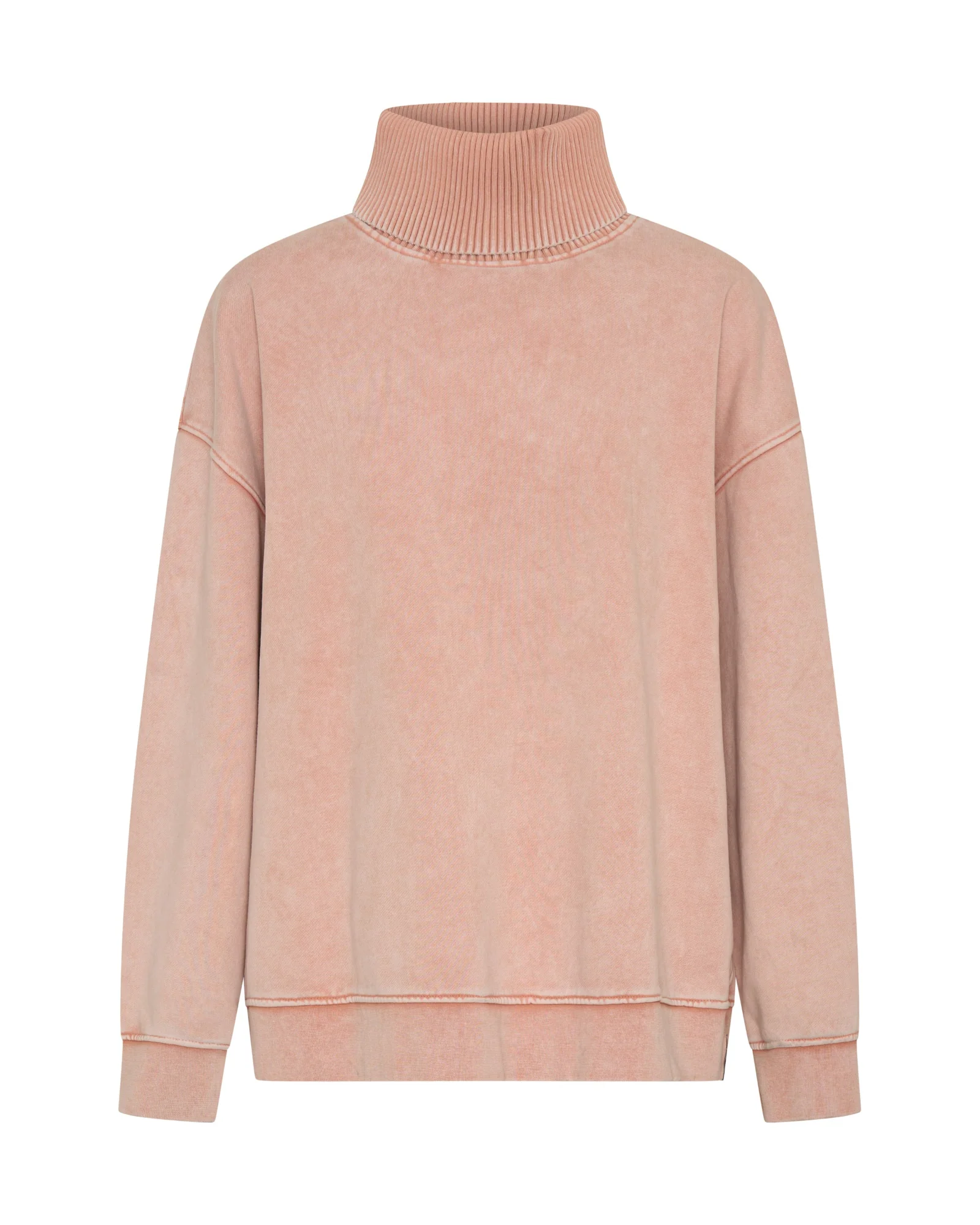 Fleece Roll Neck Sweater - Blush Pink - Image 10