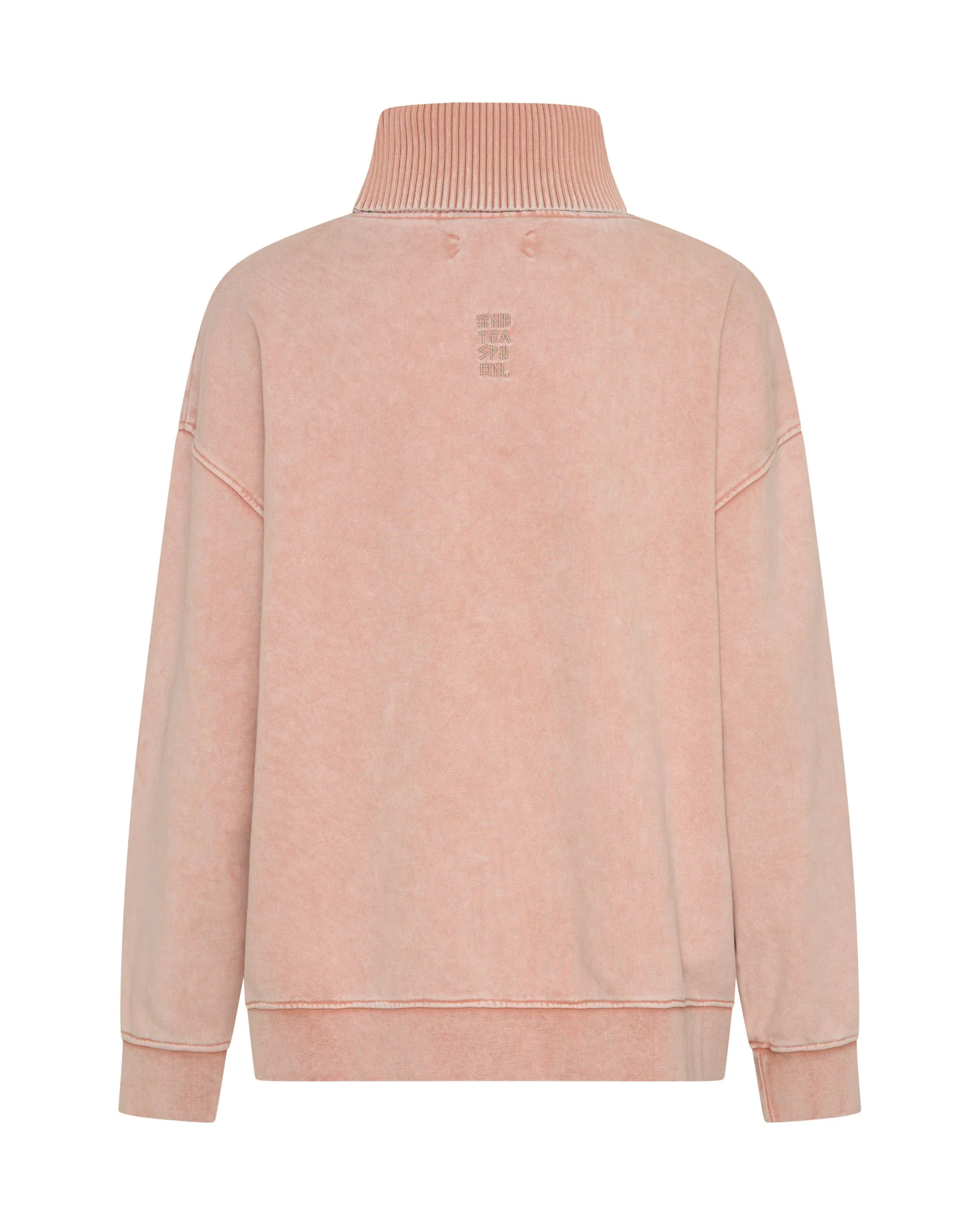 Fleece Roll Neck Sweater - Blush Pink - Image 11