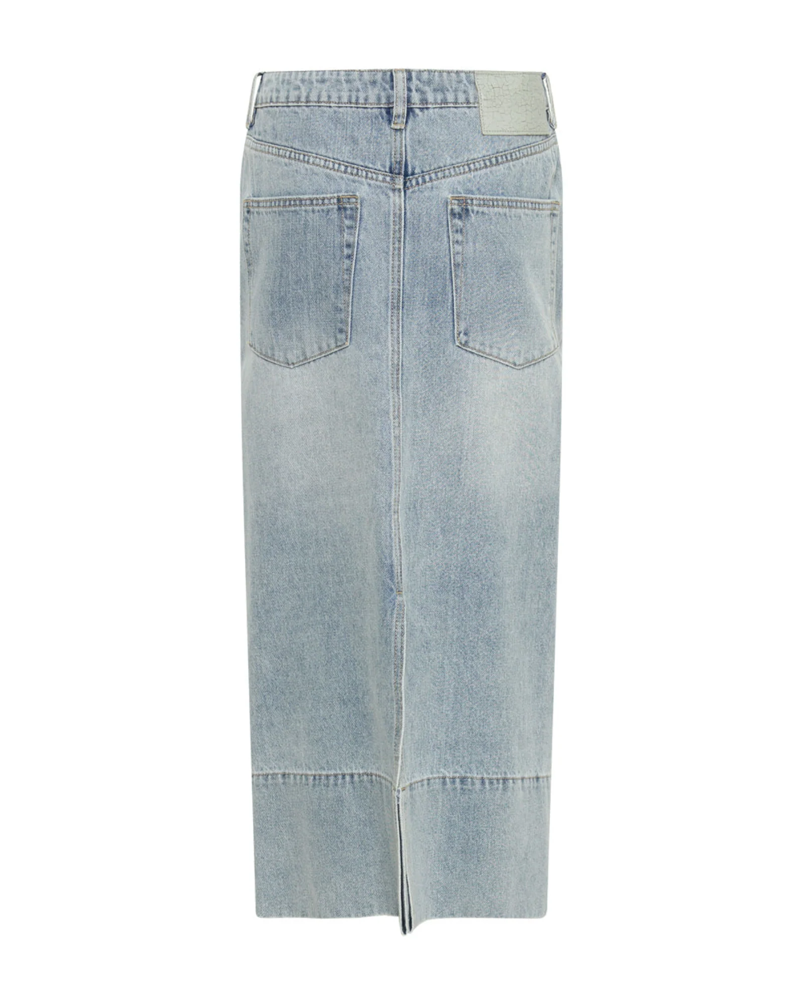 Cassidy Mid Waist Long Denim Column Denim Skirt - Fleetwood - Image 7