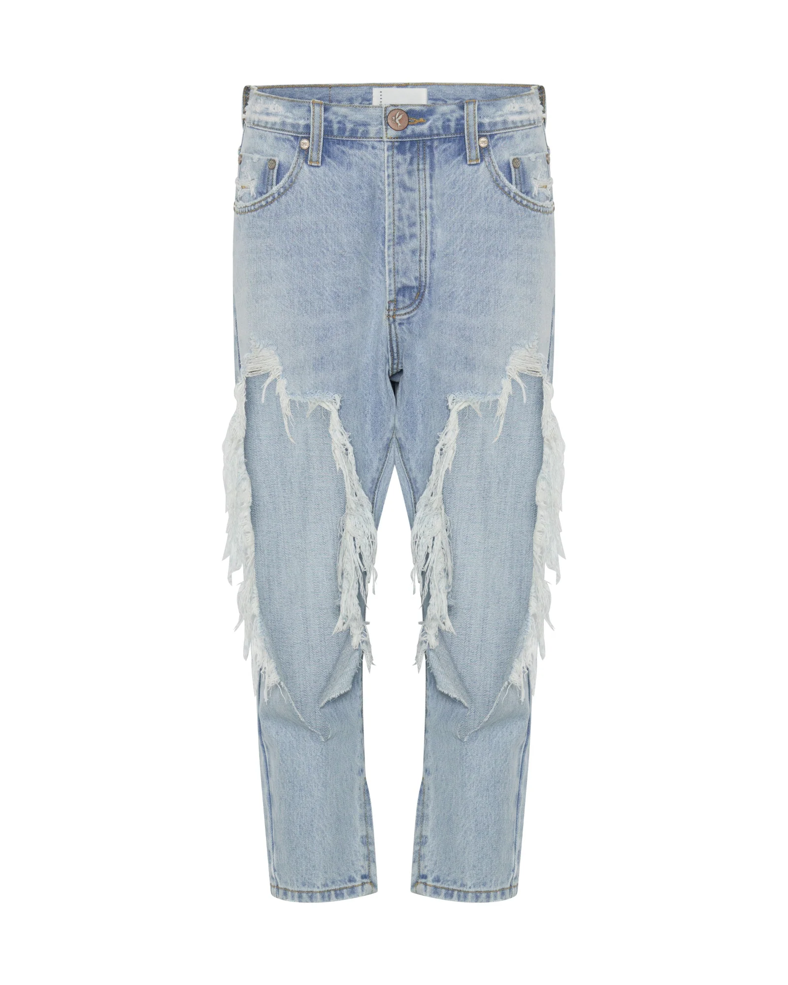 Kingpins Low Waist Cropped Boyfriend Denim Jeans - Fleetwood - Image 5