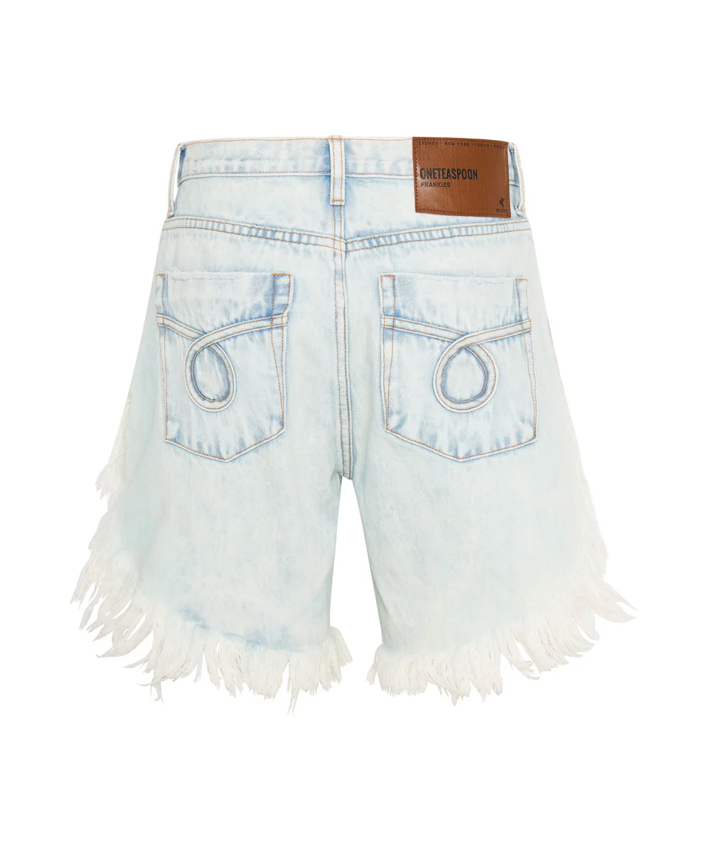 Frankies Low Waist Long Length Denim Shorts - Florence - Image 7