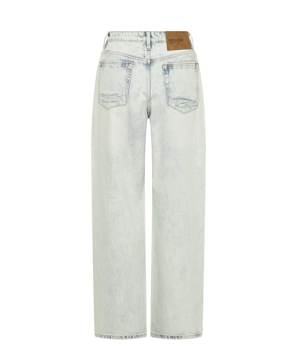 Jackson Mid Waist Wide Leg Denim Jeans - Florence - Image 7