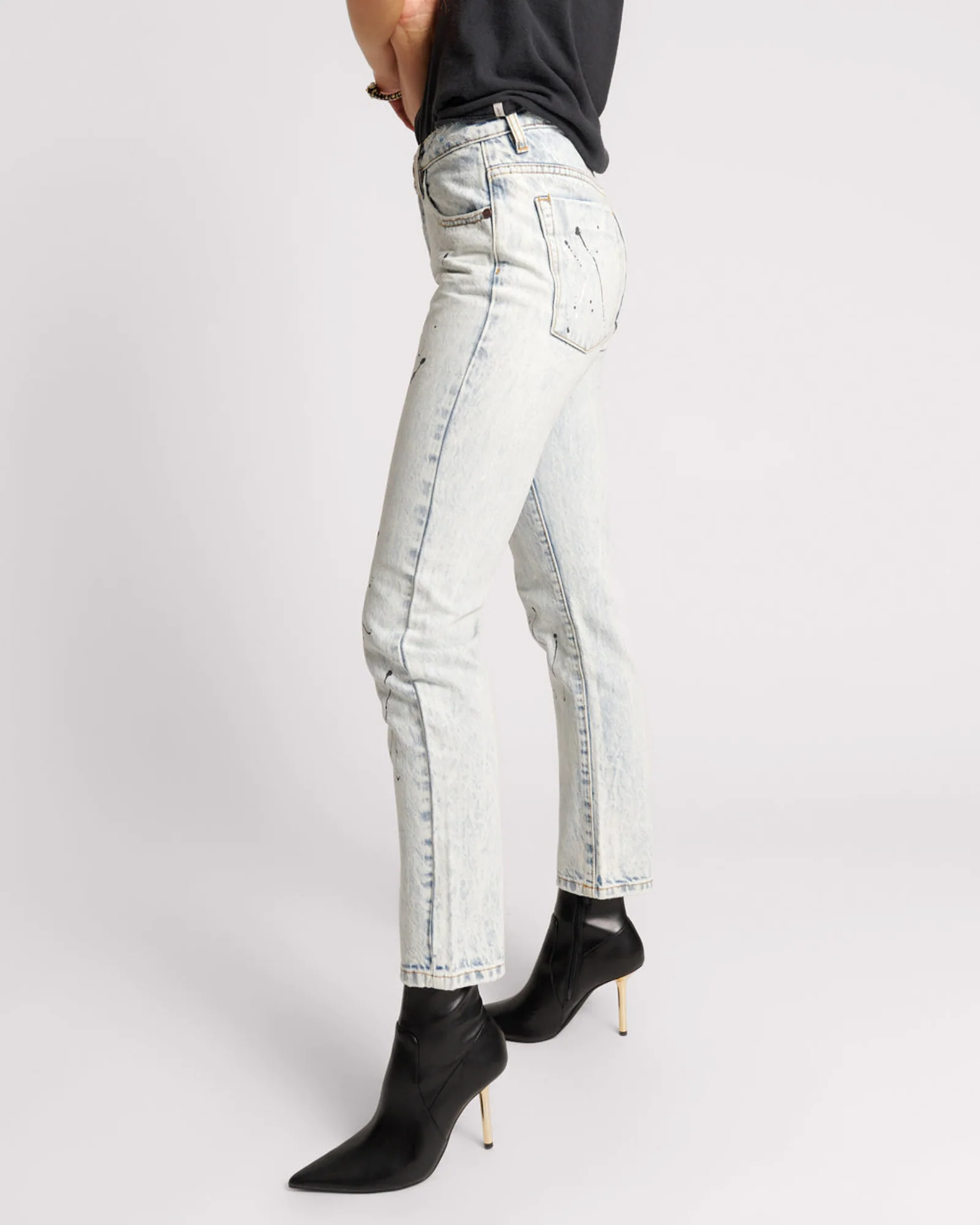 Awesome Baggies High Waist Straight Leg Denim Jeans - Florence Painted - Image 3
