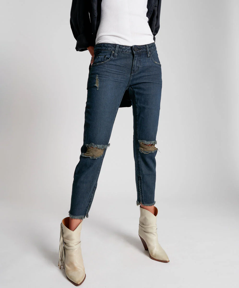 Freebirds Low Waist Rigid Skinny Denim Jeans - Fox Black - Image 3