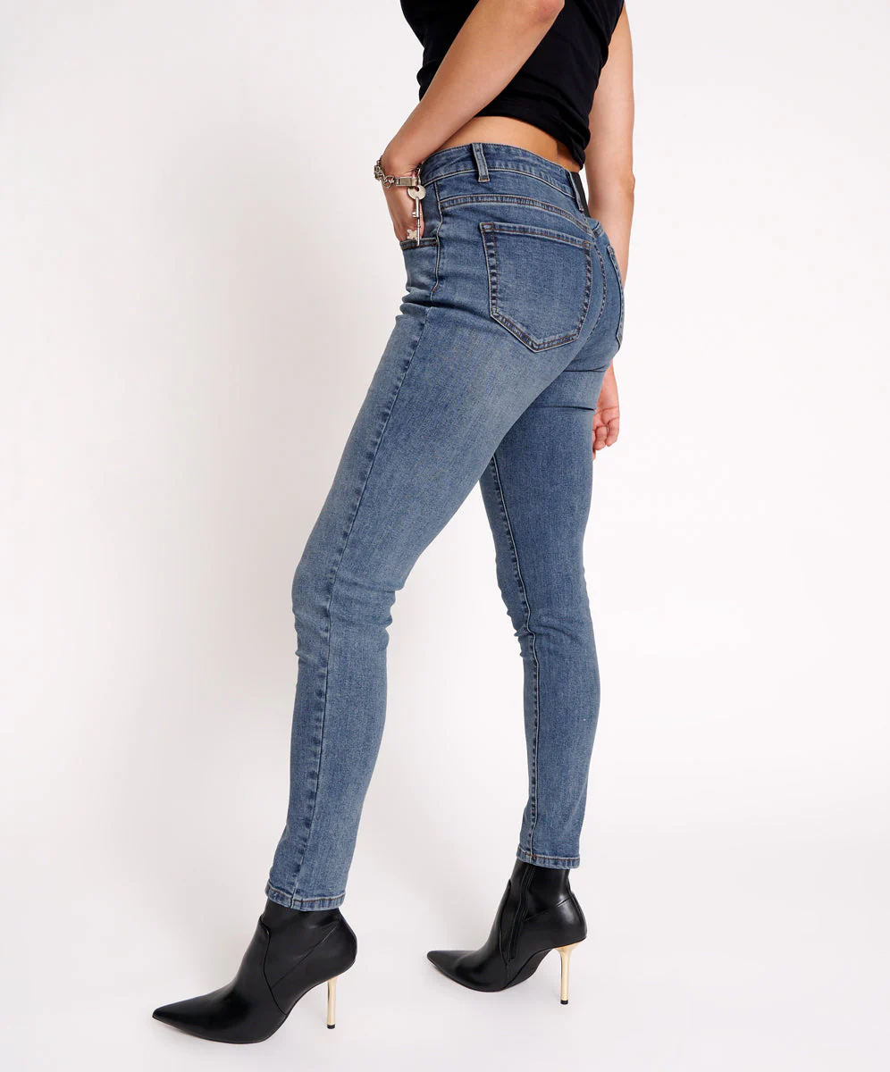 Freebirds High Waist Rigid Skinny Denim Jeans - Image 3