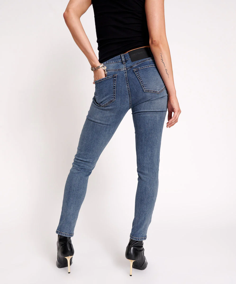 Freebirds High Waist Rigid Skinny Denim Jeans - Image 4