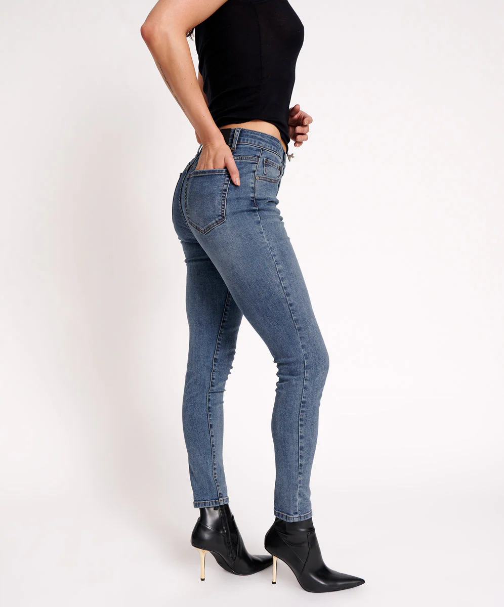 Freebirds High Waist Rigid Skinny Denim Jeans - Image 5