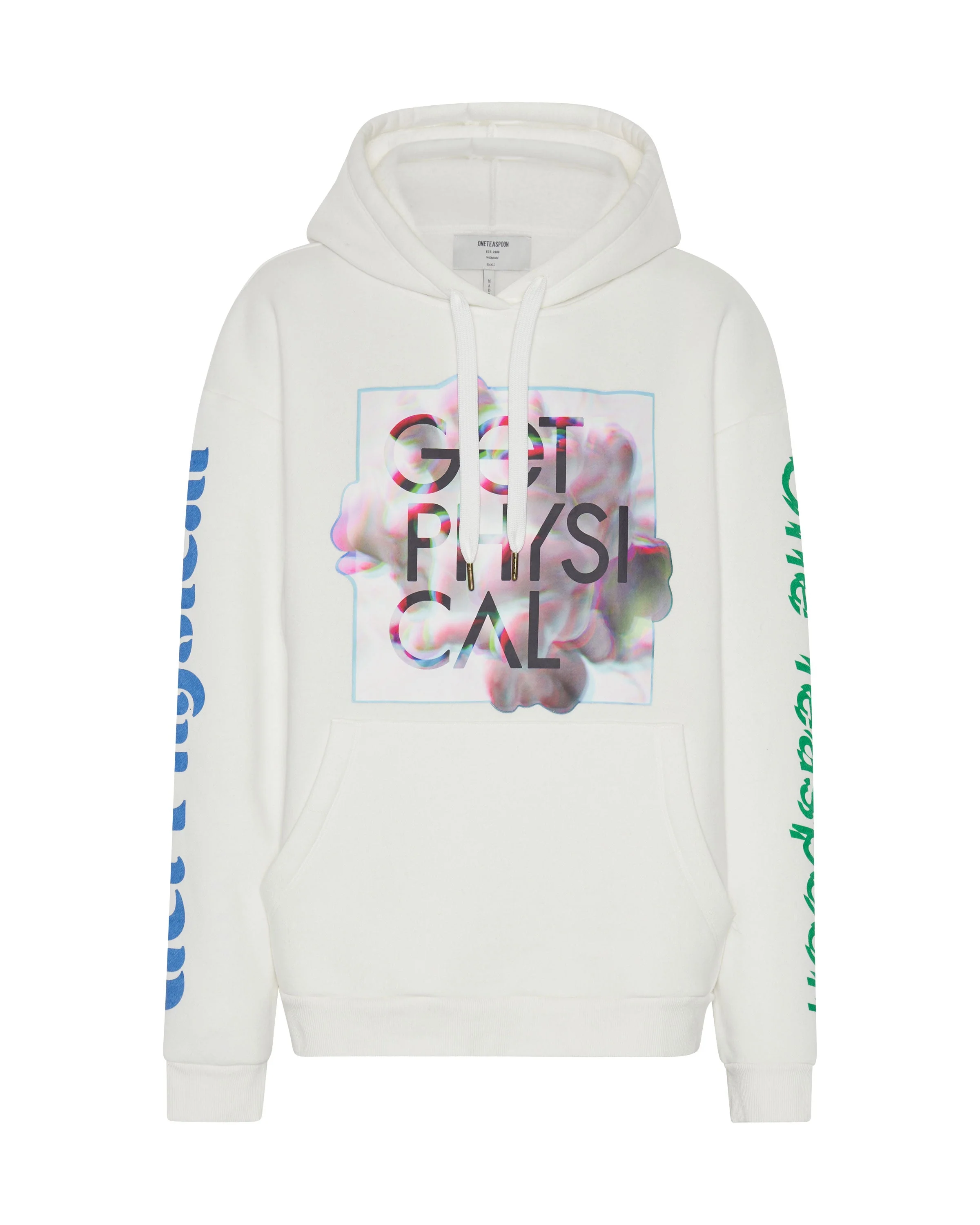 Get Physical Oversized Sweater Hoody - White - Image 6