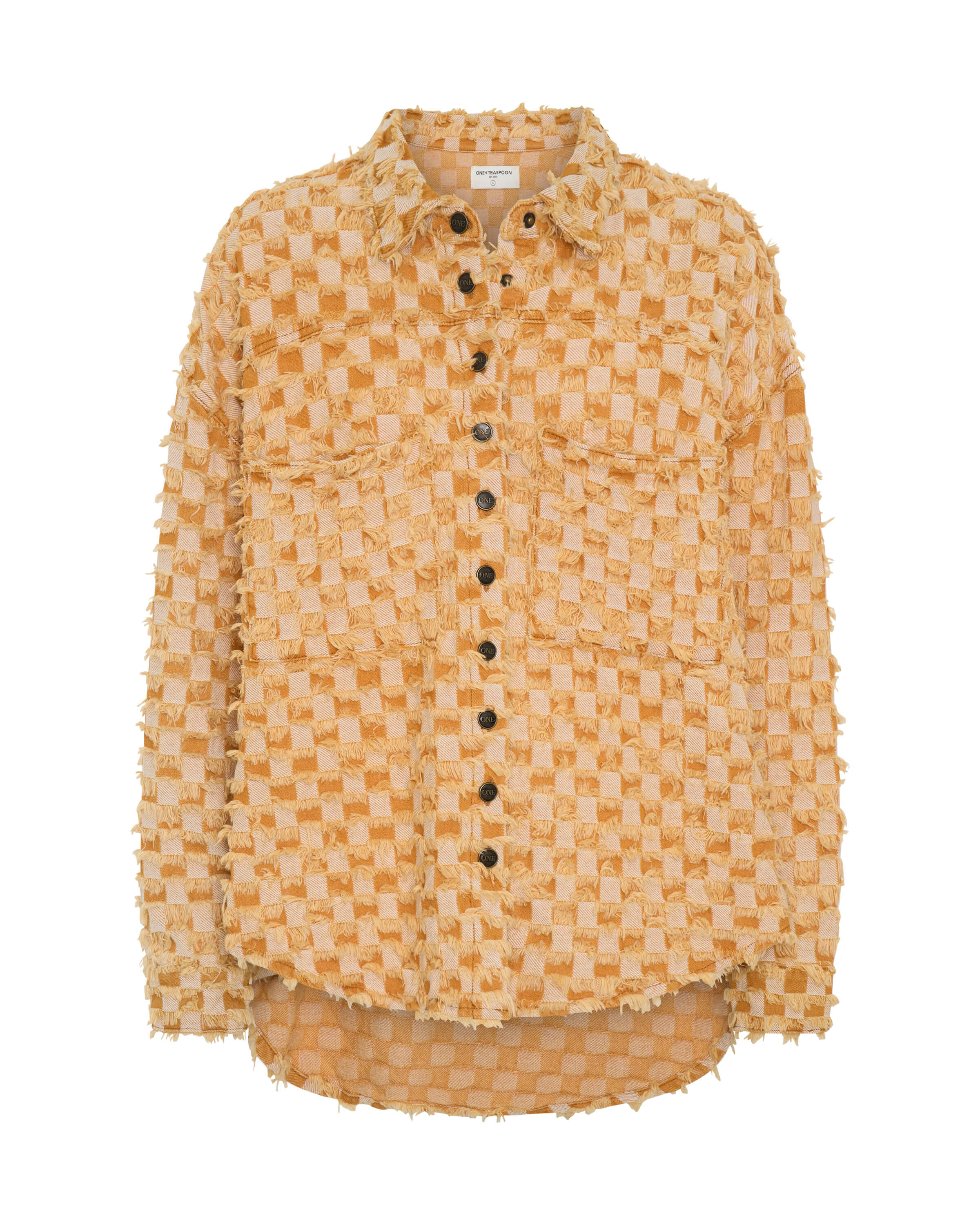 Gingham Daria Shacket - Yellow - Image 6
