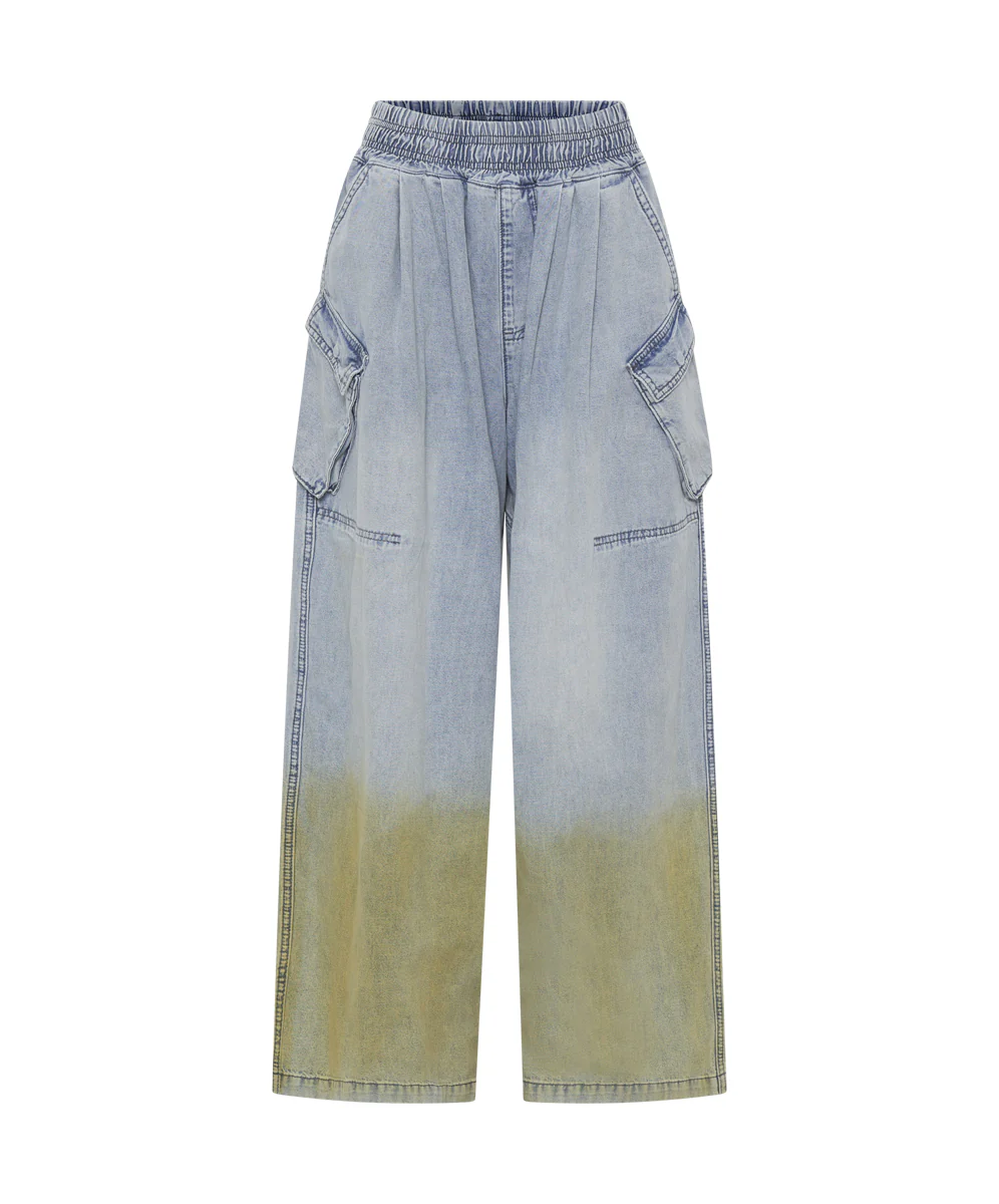 Denim Parachute Pants - Golden Hour - Image 6