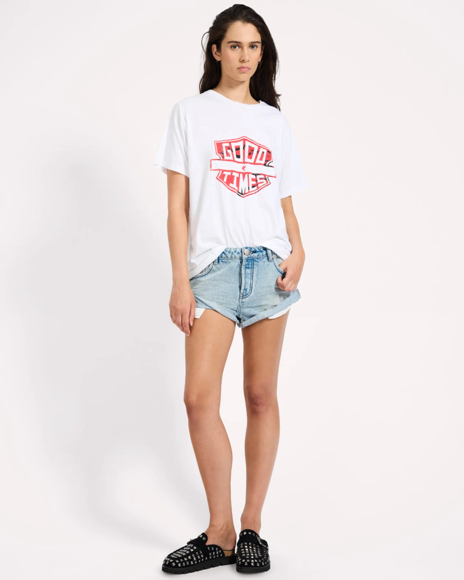 Good Times Boyfriend Tee - White - Image 9