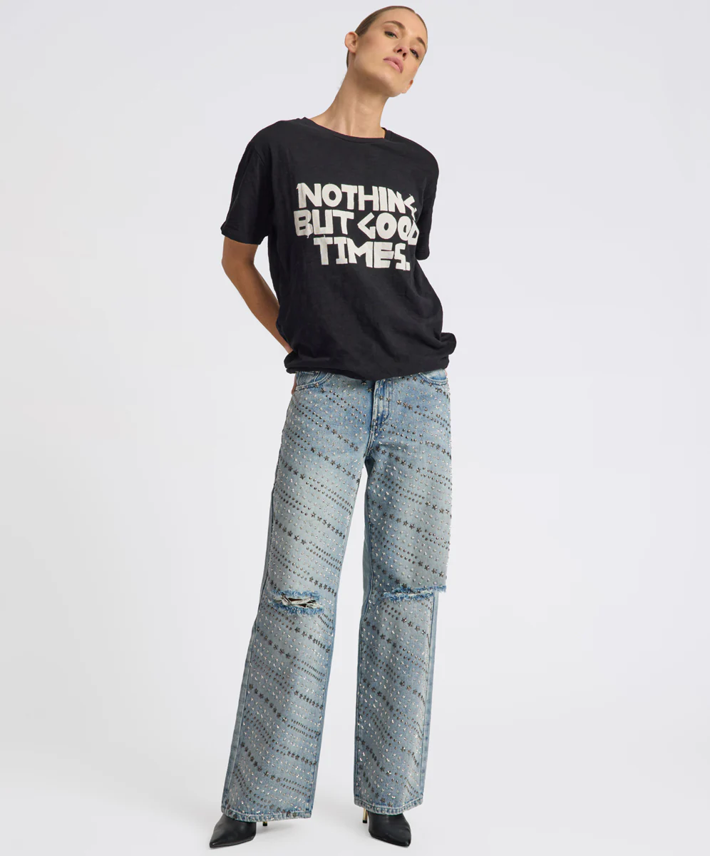 25th Anniversary Good Times Boyfriend Tee - Black - Image 9