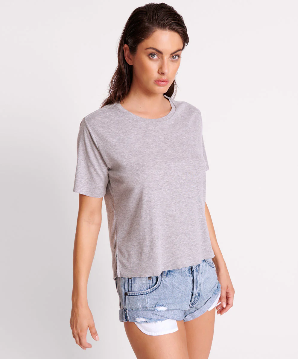GREY MARLE LUCKY 8 BOYFRIEND TEE - Image 5