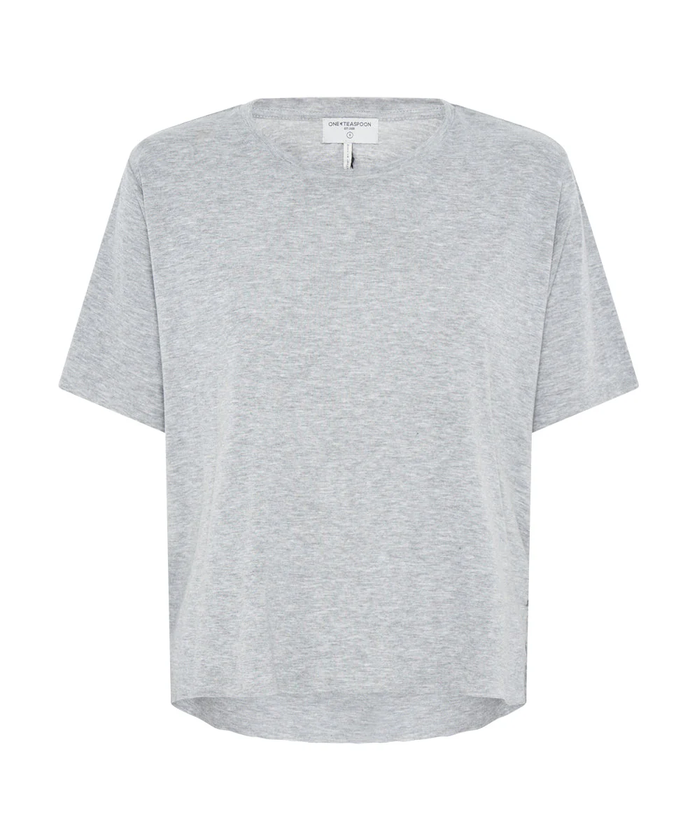 GREY MARLE LUCKY 8 BOYFRIEND TEE - Image 6