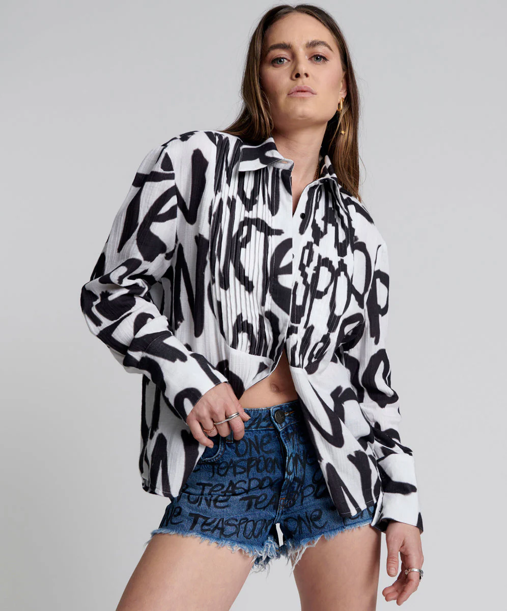 Bonitas High Waist Denim Shorts - Rosewood