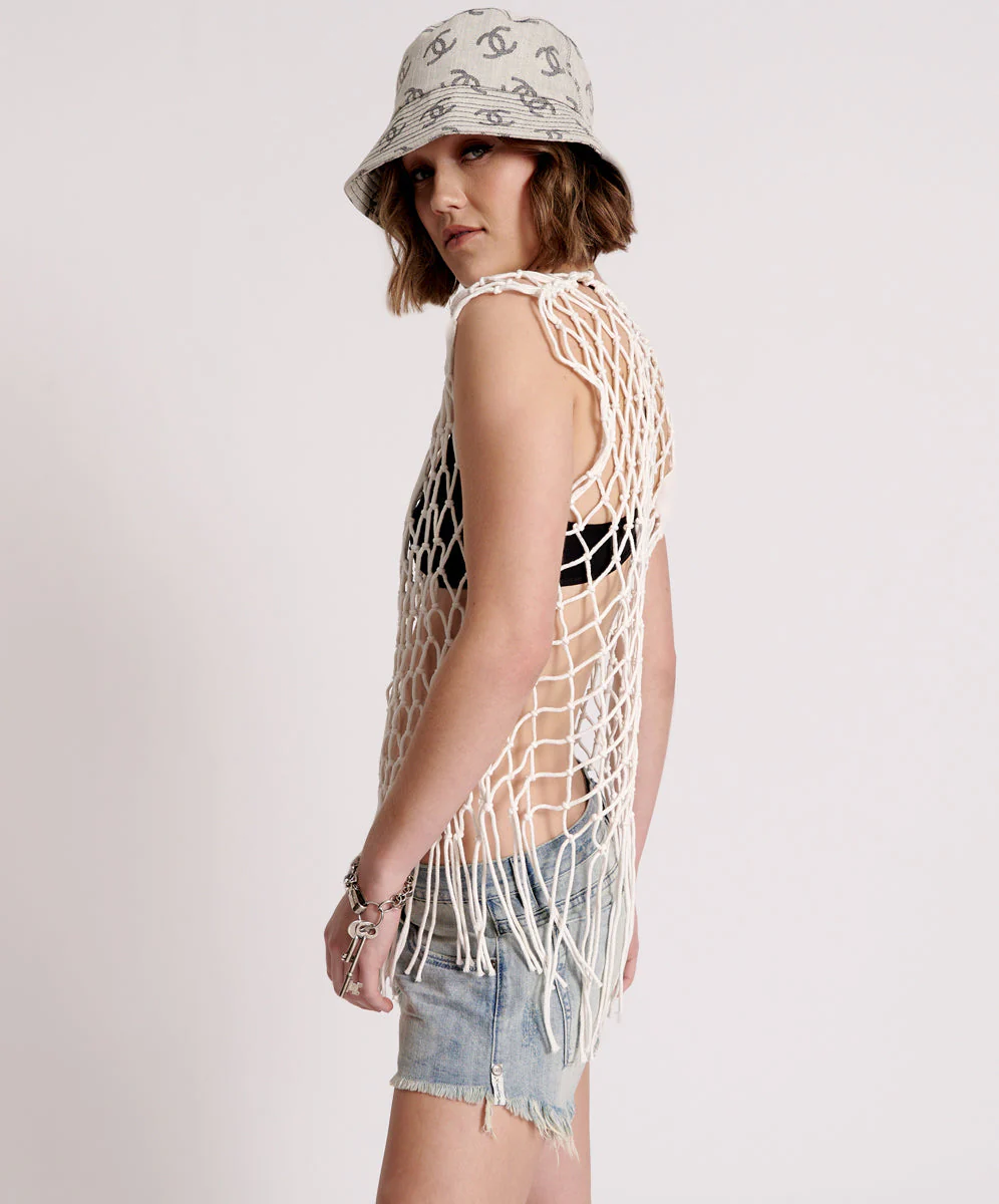 Hand Knotted Castaway Top - Natural - Image 3