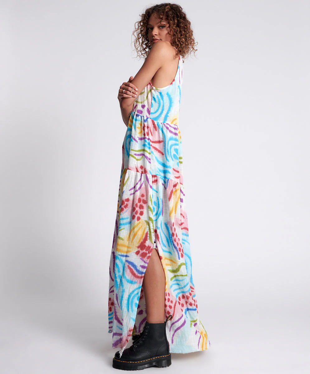 HAND PAINTED COSMIC GYPSY CHARMER DRESS - Image 3