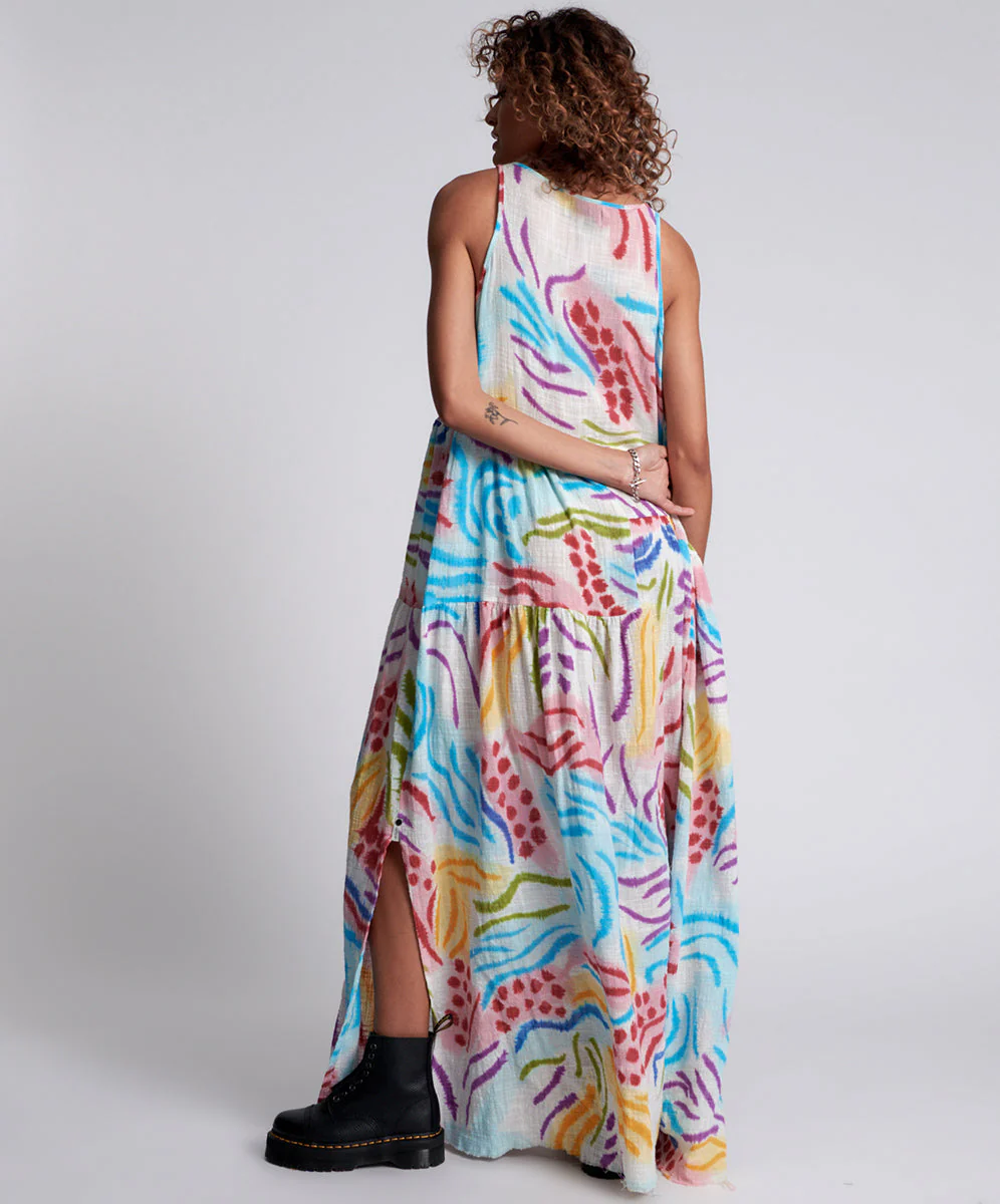 HAND PAINTED COSMIC GYPSY CHARMER DRESS - Image 4