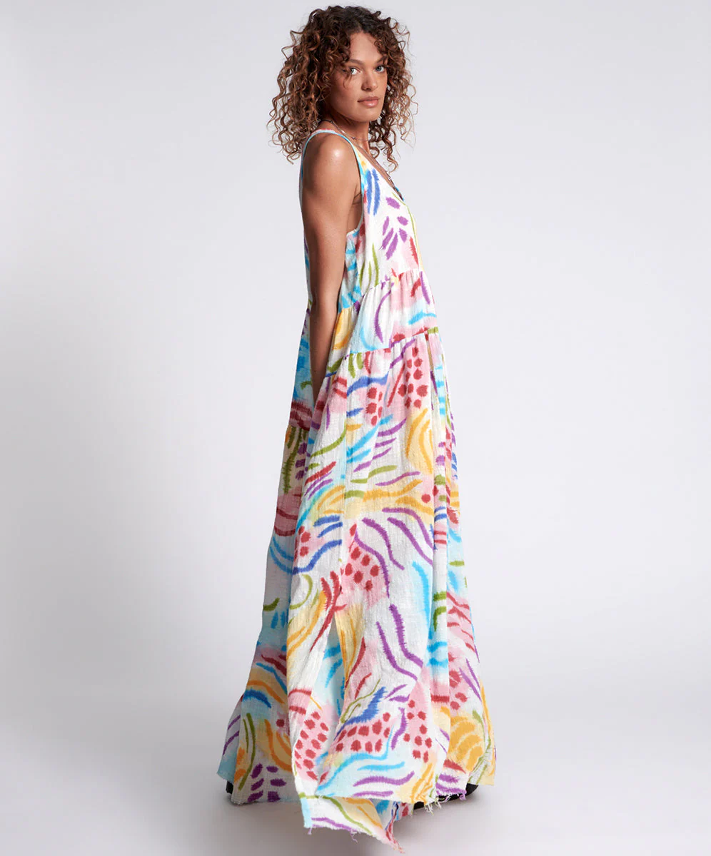 HAND PAINTED COSMIC GYPSY CHARMER DRESS - Image 5