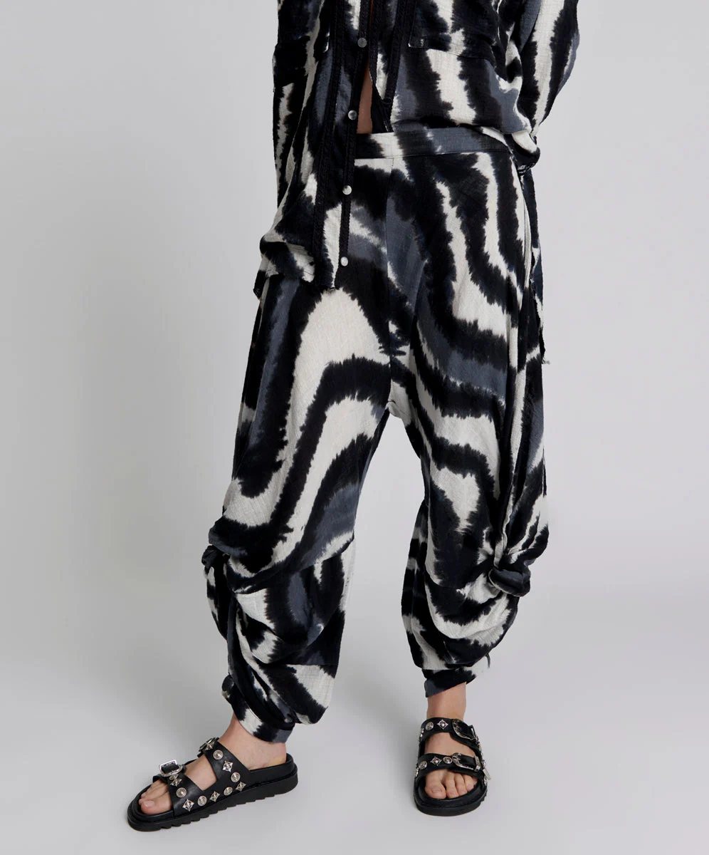 HAND PAINTED ECLIPSE GYPSY HAREM PANTS - Image 2