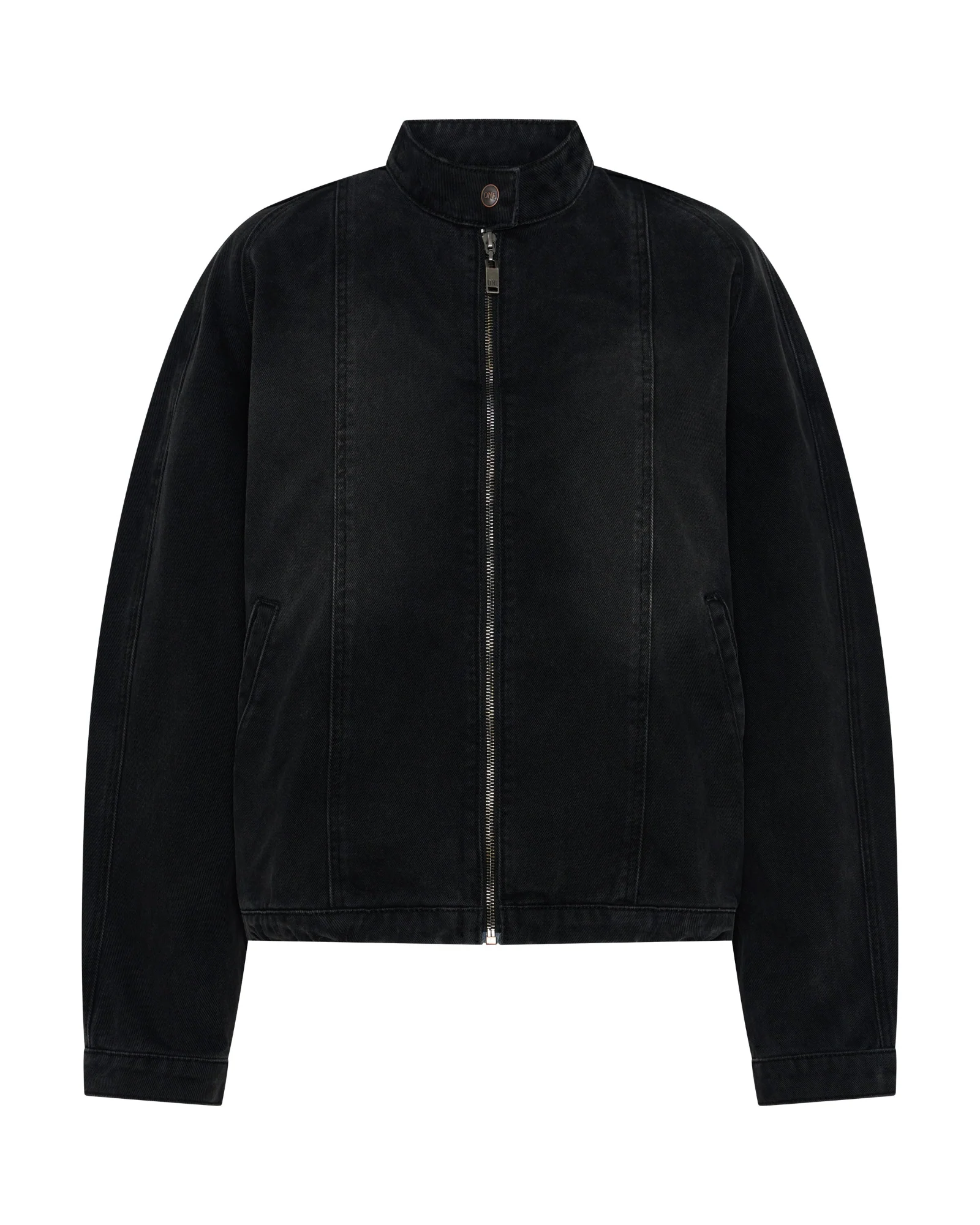 Harley Denim Bomber Jacket - Smokey Black - Image 9