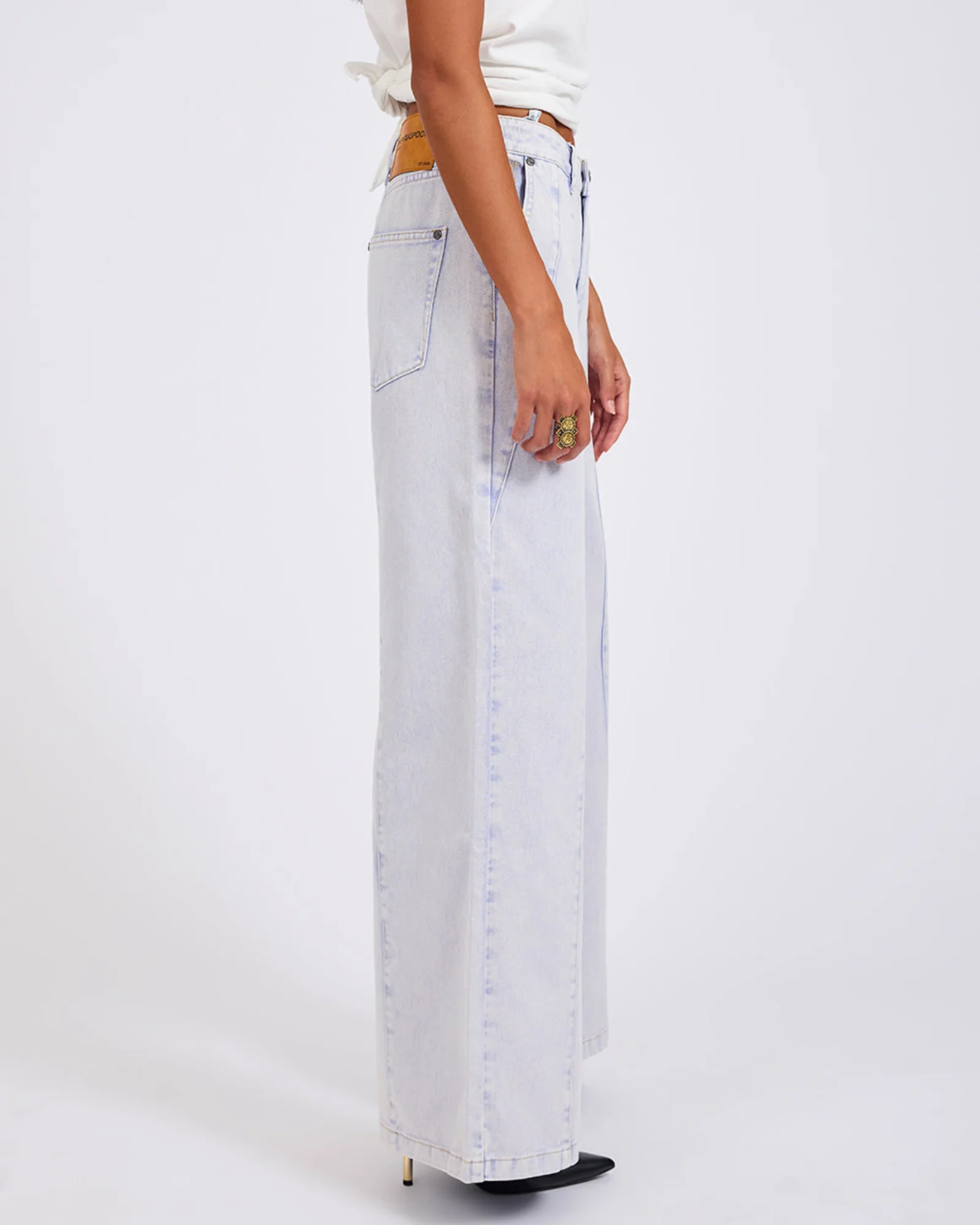 Hayden High Waist Wide Leg Trouser Denim Jeans - Image 6