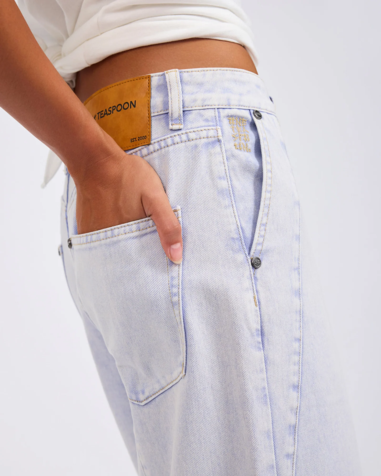 Hayden High Waist Wide Leg Trouser Denim Jeans - Image 7