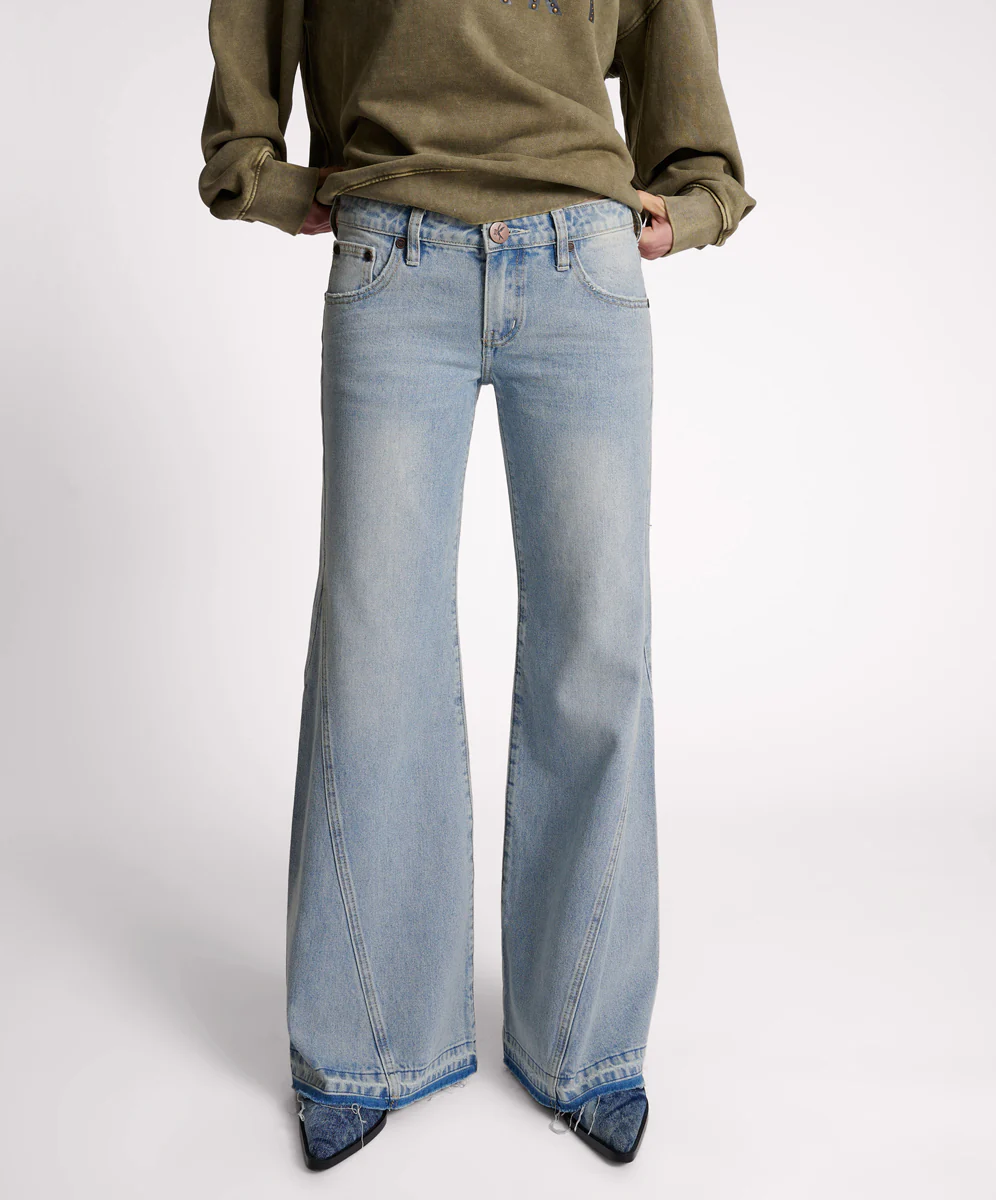 Johnnies Low Waist Wide Leg Denim Jeans - Hendrixe - Image 2