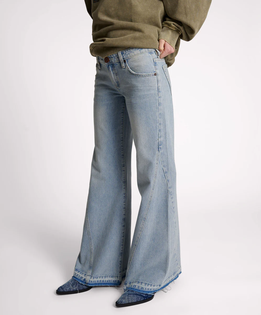 Johnnies Low Waist Wide Leg Denim Jeans - Hendrixe - Image 3