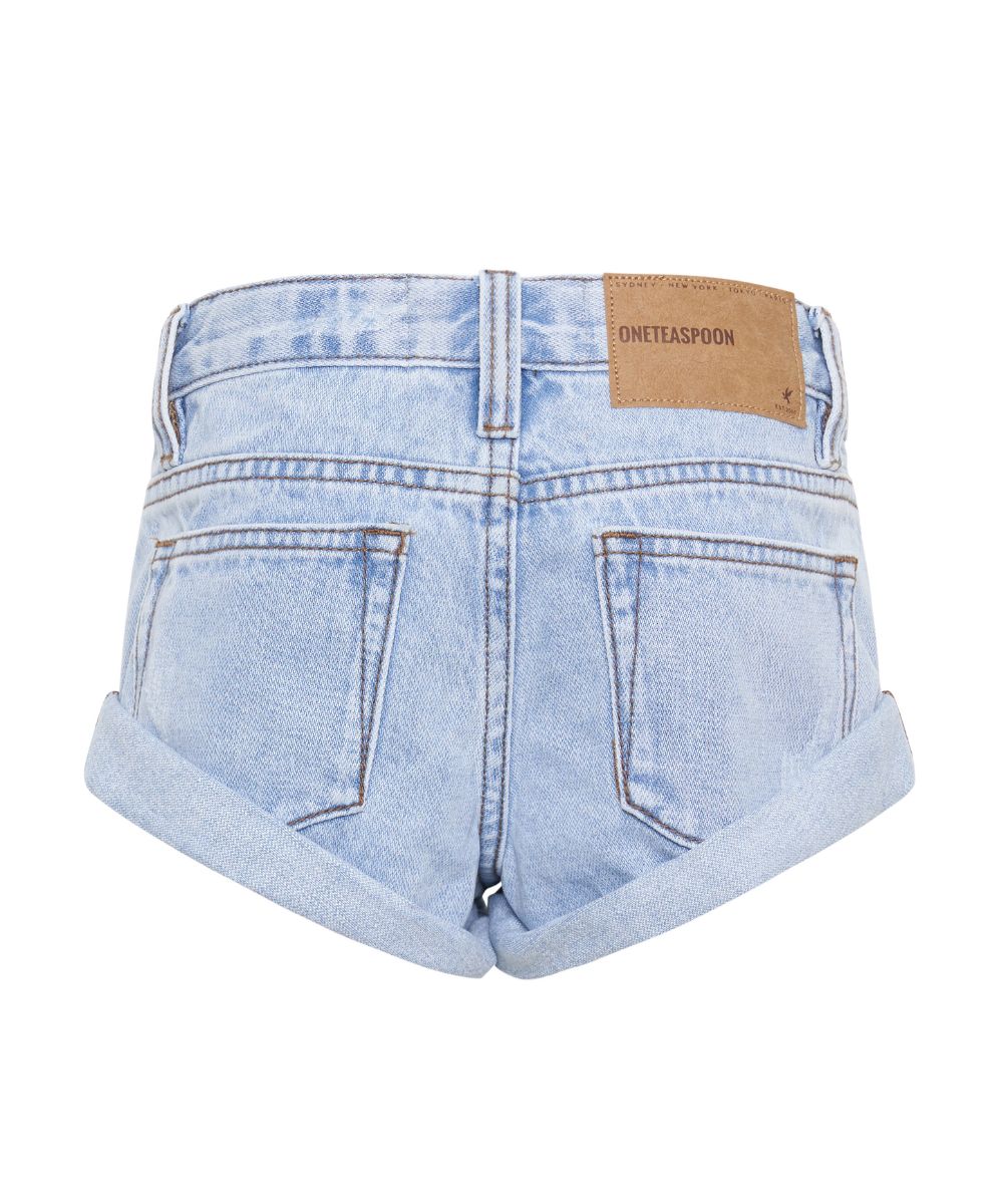 Kids Bandits Low Waist Denim Shorts - Hendrixe Blue - Image 6
