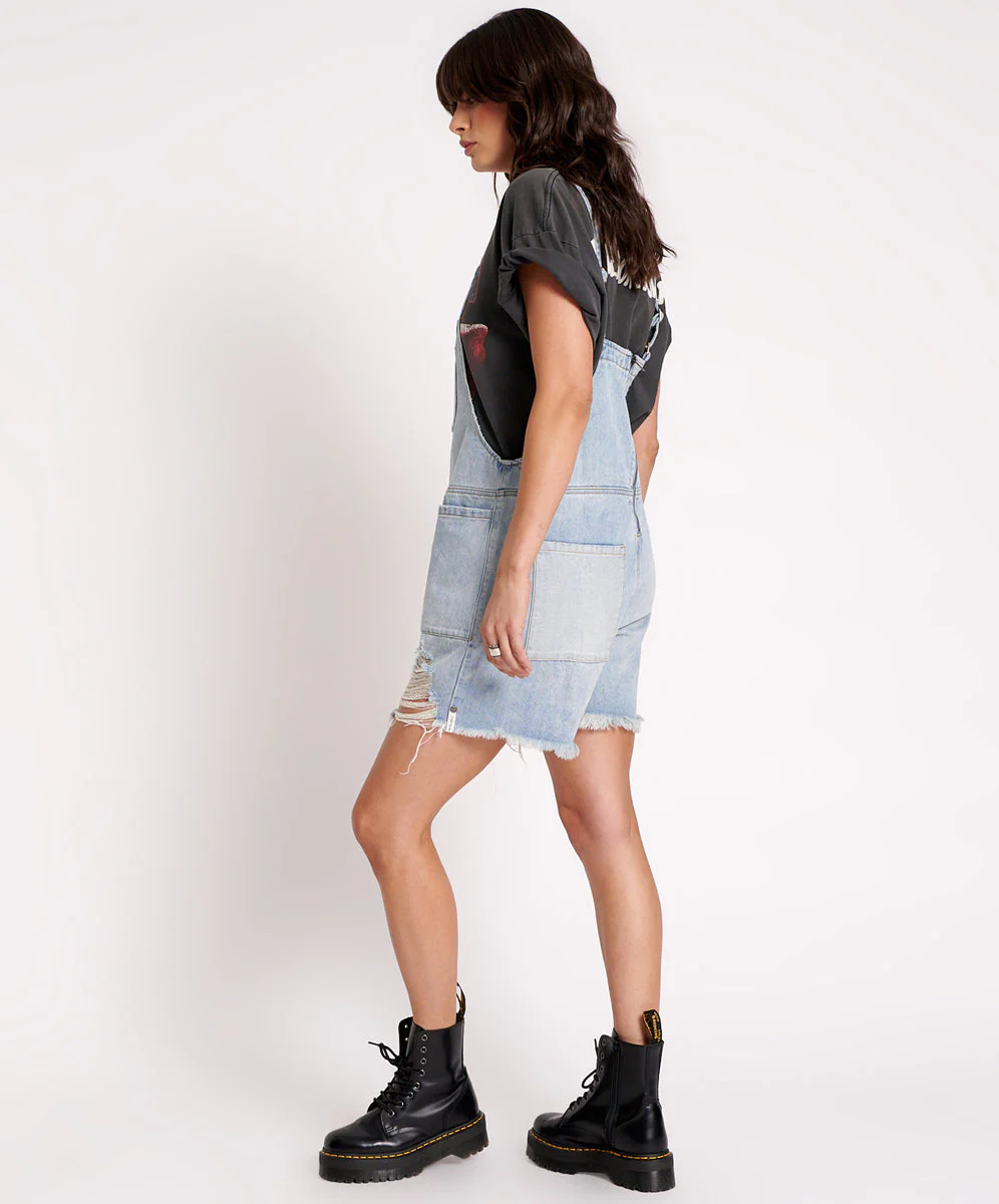 Pini Denim Playsuit - Hendrixe Blue - Image 4