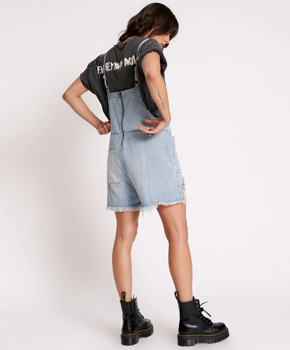 Pini Denim Playsuit - Hendrixe Blue - Image 5
