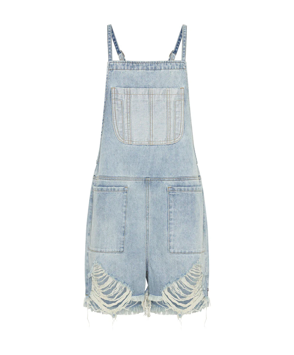 Pini Denim Playsuit - Hendrixe Blue - Image 6